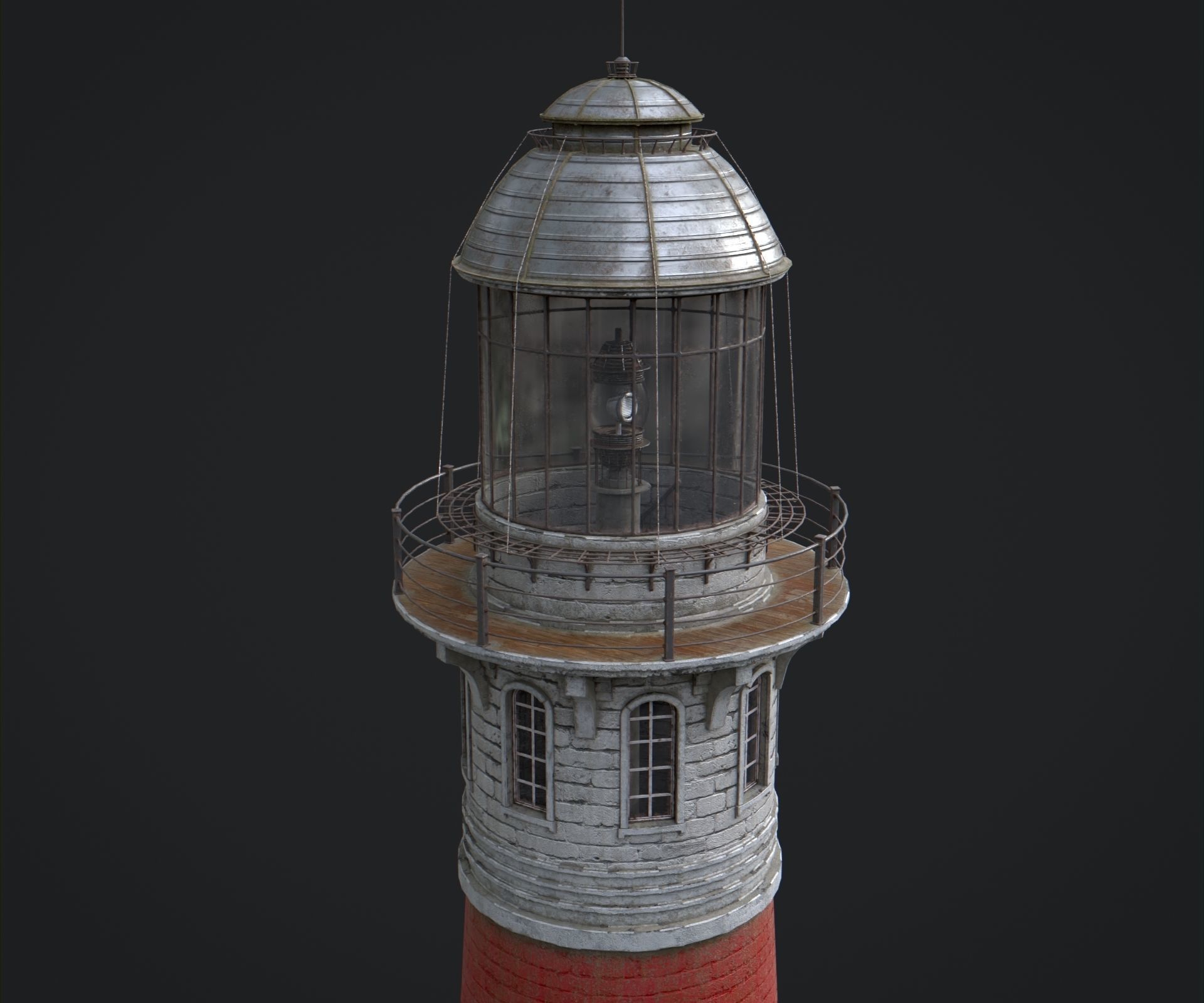 Lighthouse Low-poly 3D model_2
