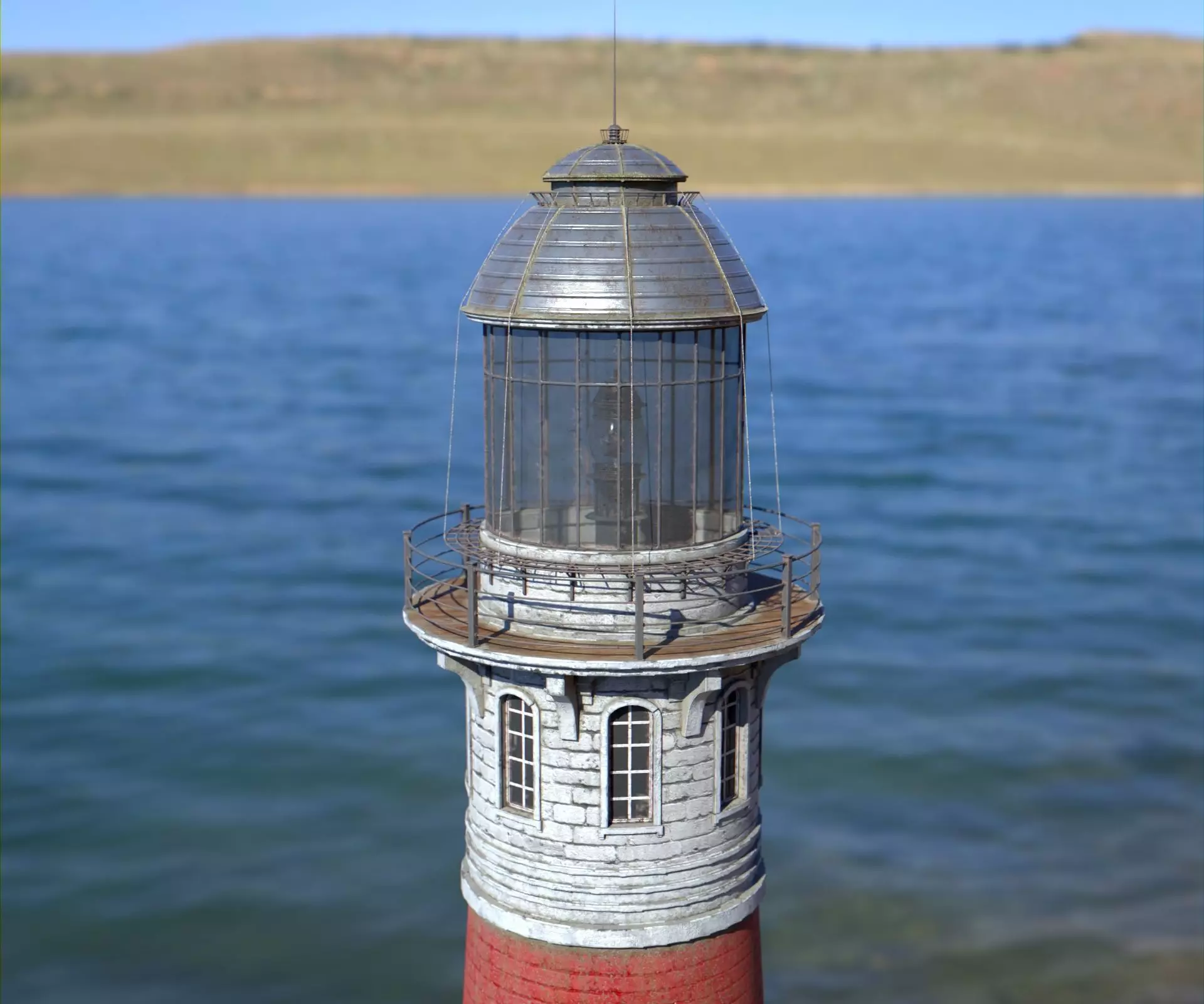 Lighthouse Low-poly 3D model_0