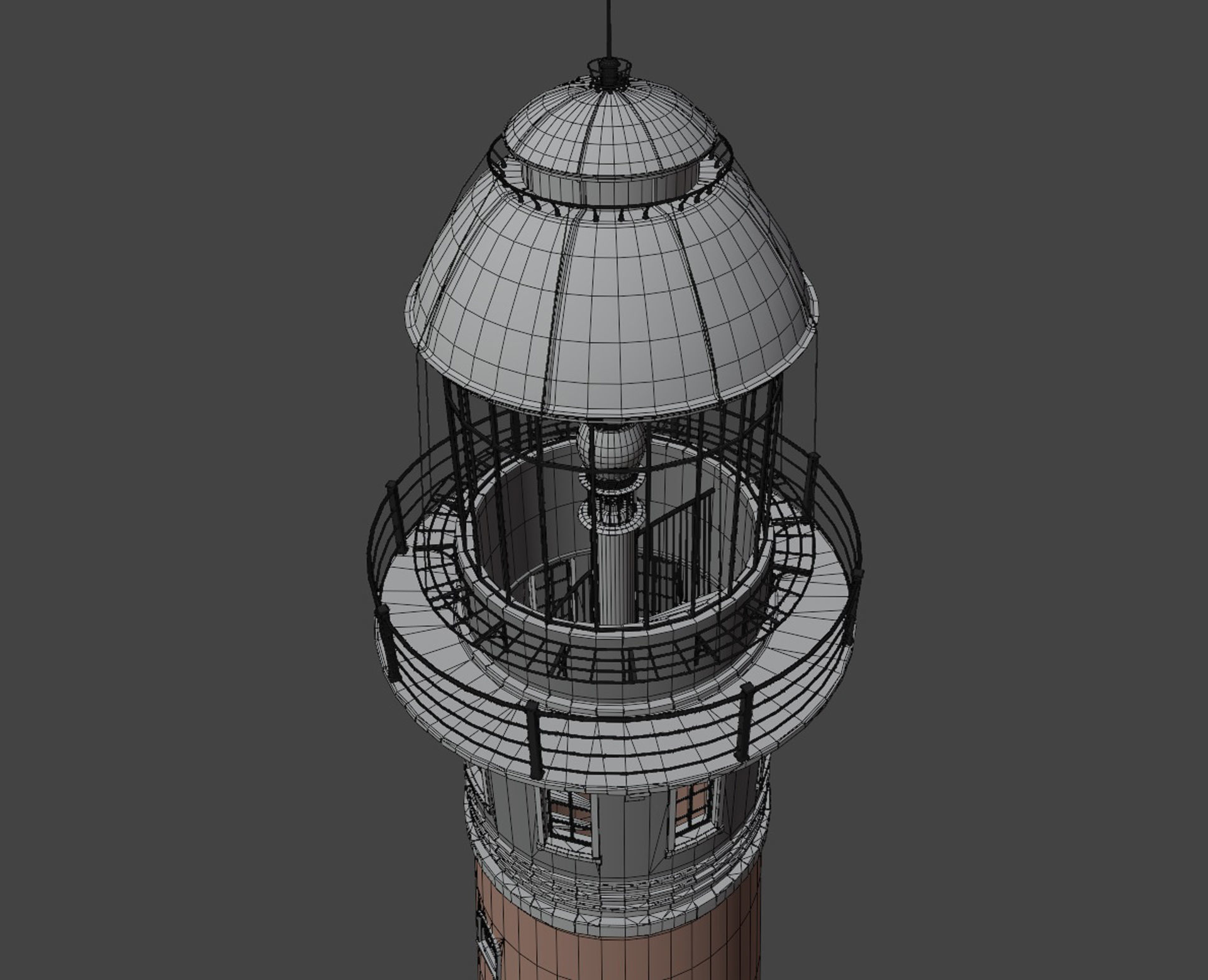 Lighthouse Low-poly 3D model_5
