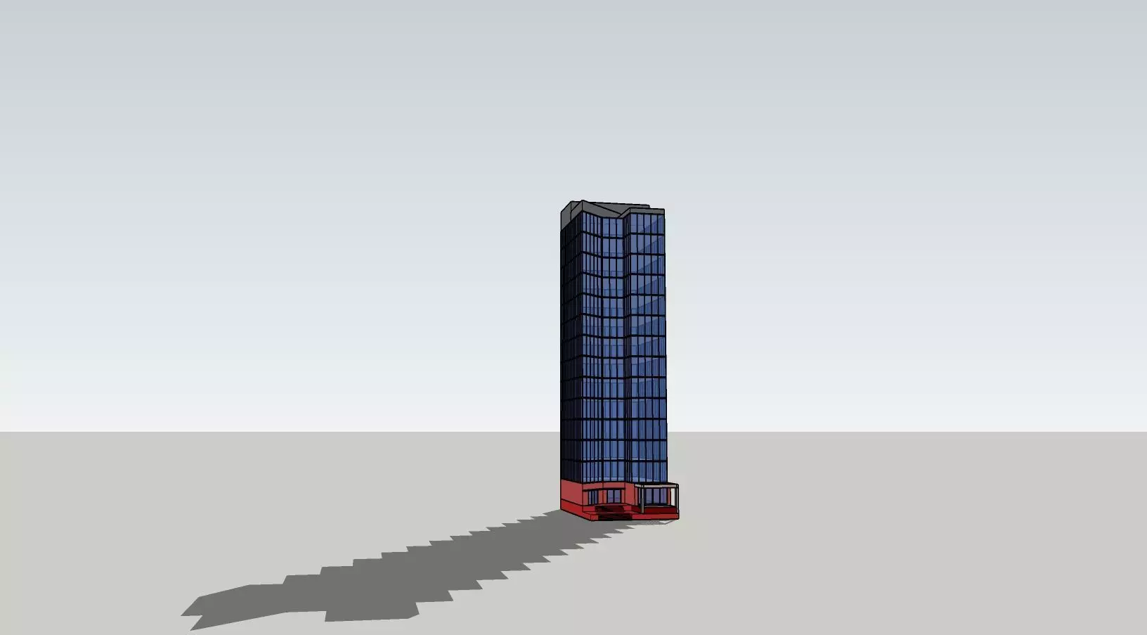 Urban Highrise 3D model_0