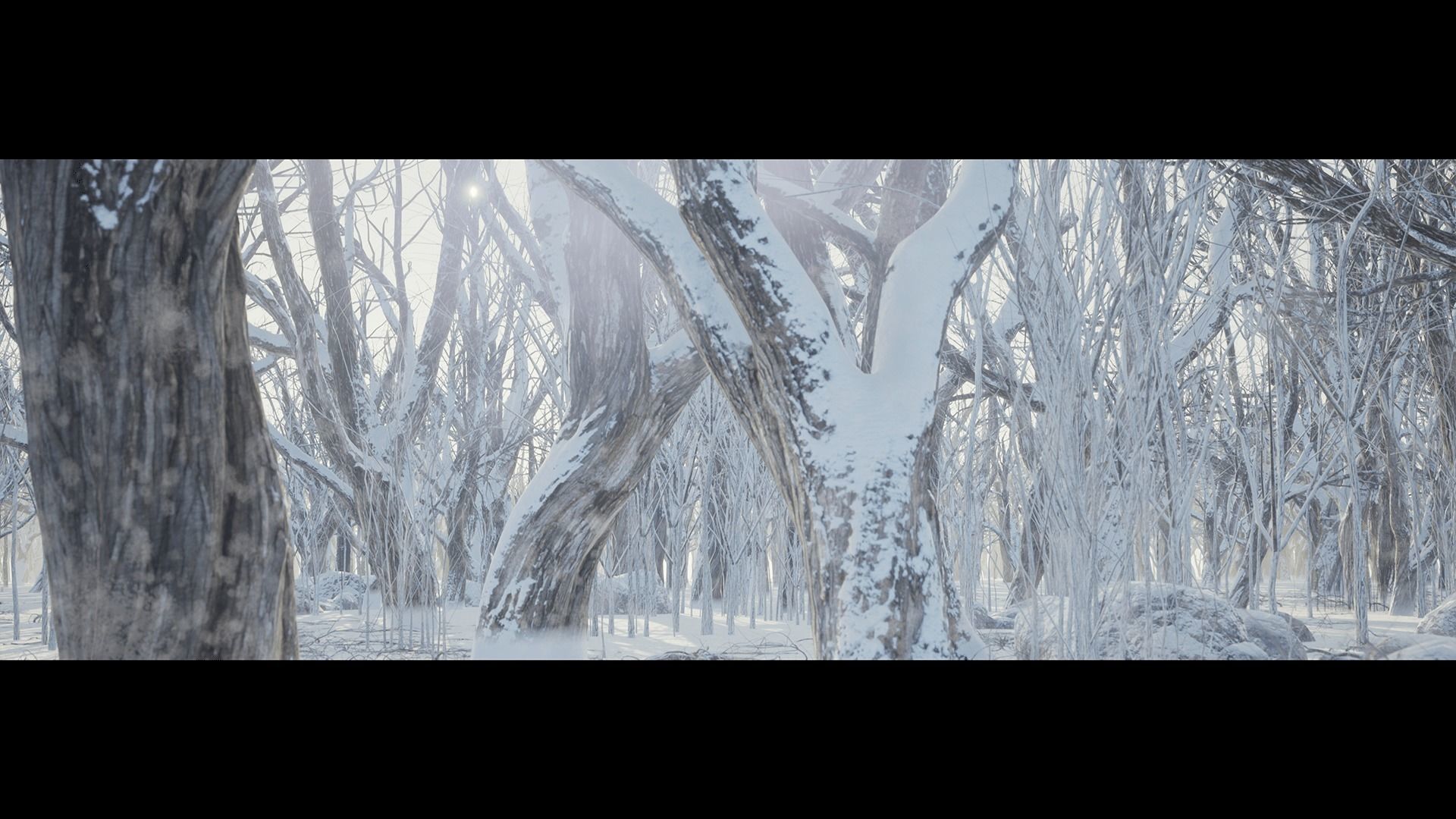 WinterForest Low-poly 3D model_3