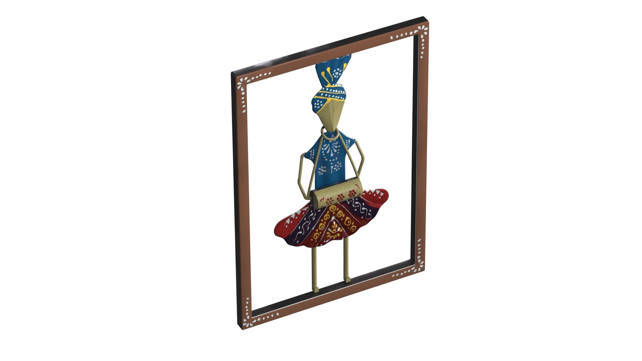 Wall Decorative Low-poly 3D model_10