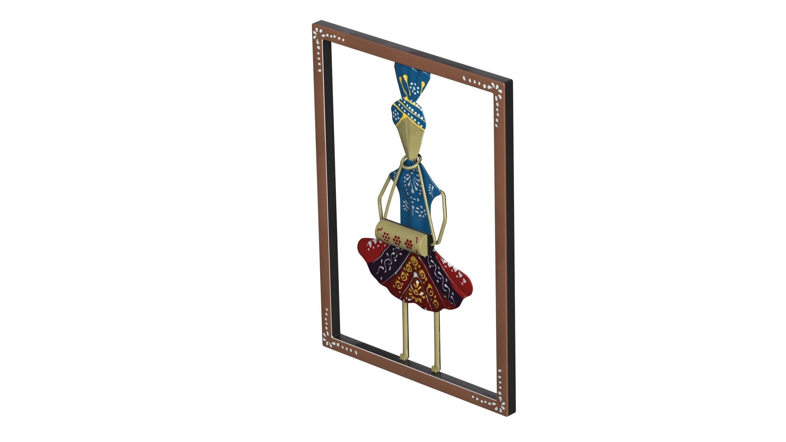 Wall Decorative Low-poly 3D model_11