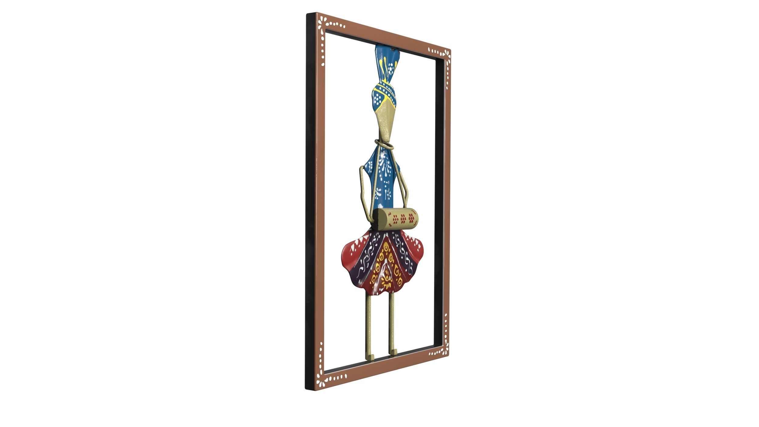 Wall Decorative Low-poly 3D model_2