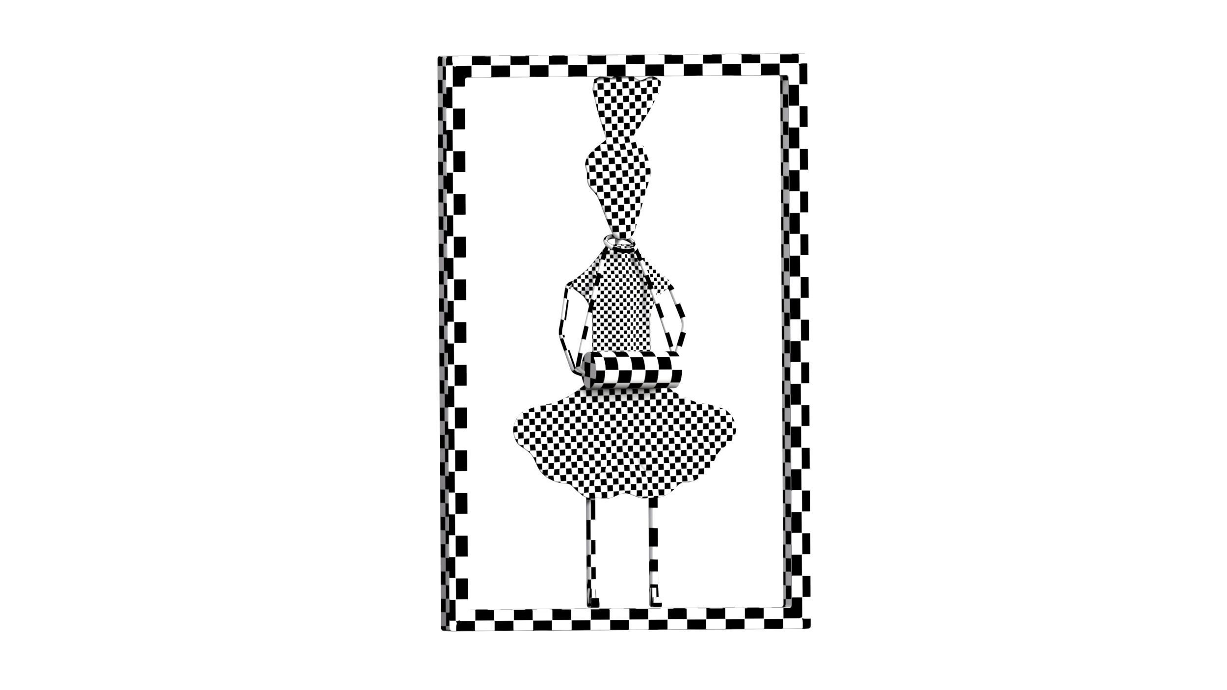 Wall Decorative Low-poly 3D model_33