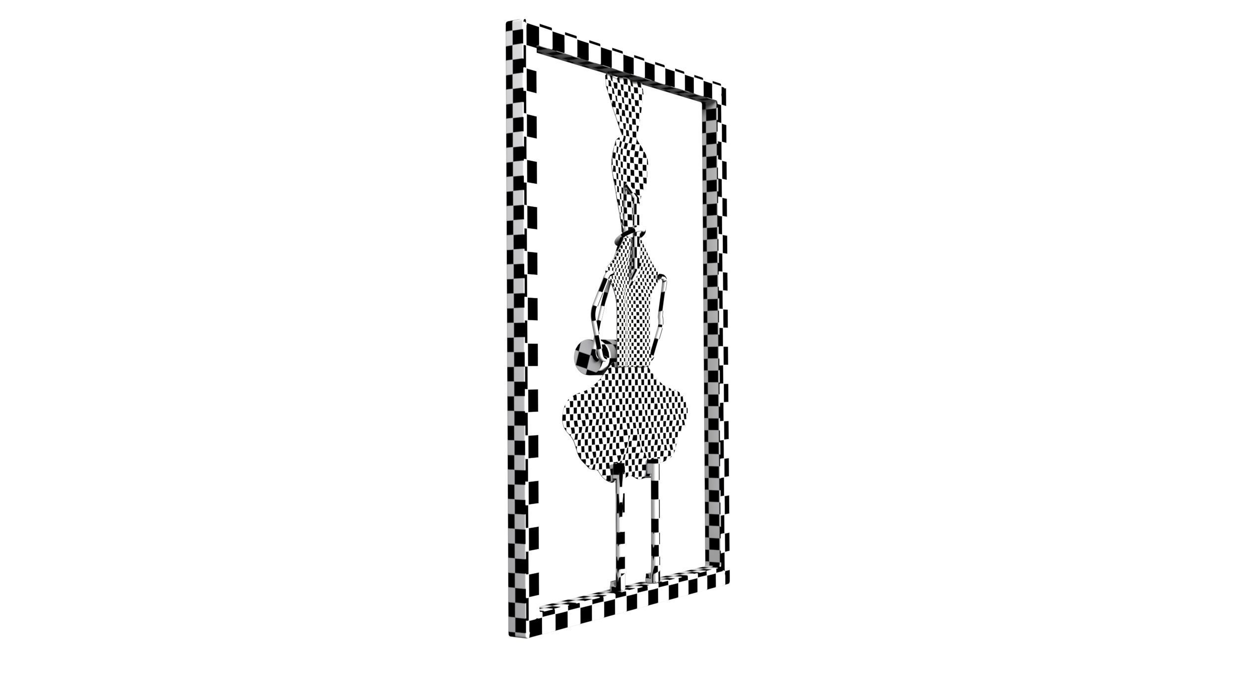 Wall Decorative Low-poly 3D model_31