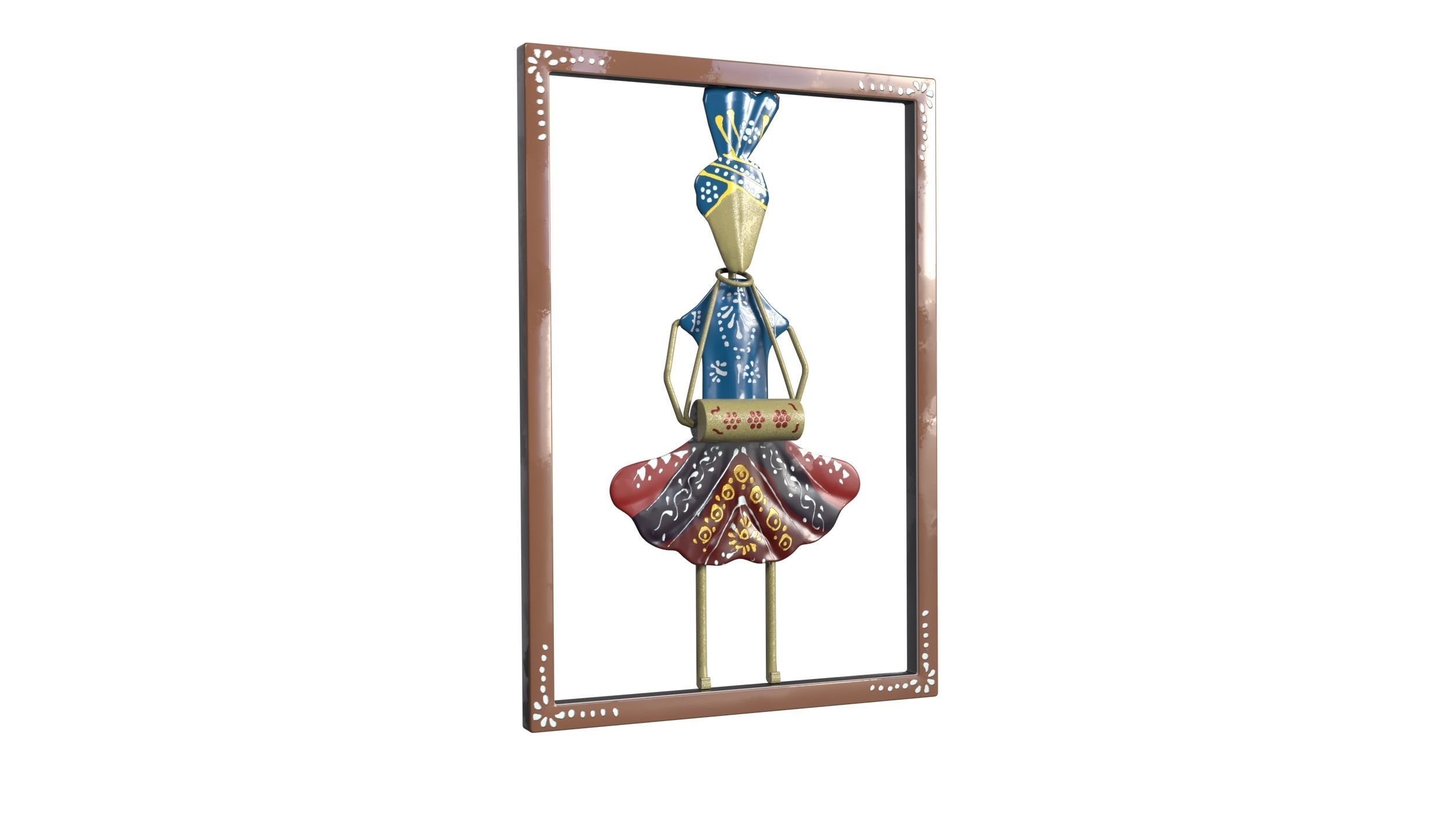 Wall Decorative Low-poly 3D model_1