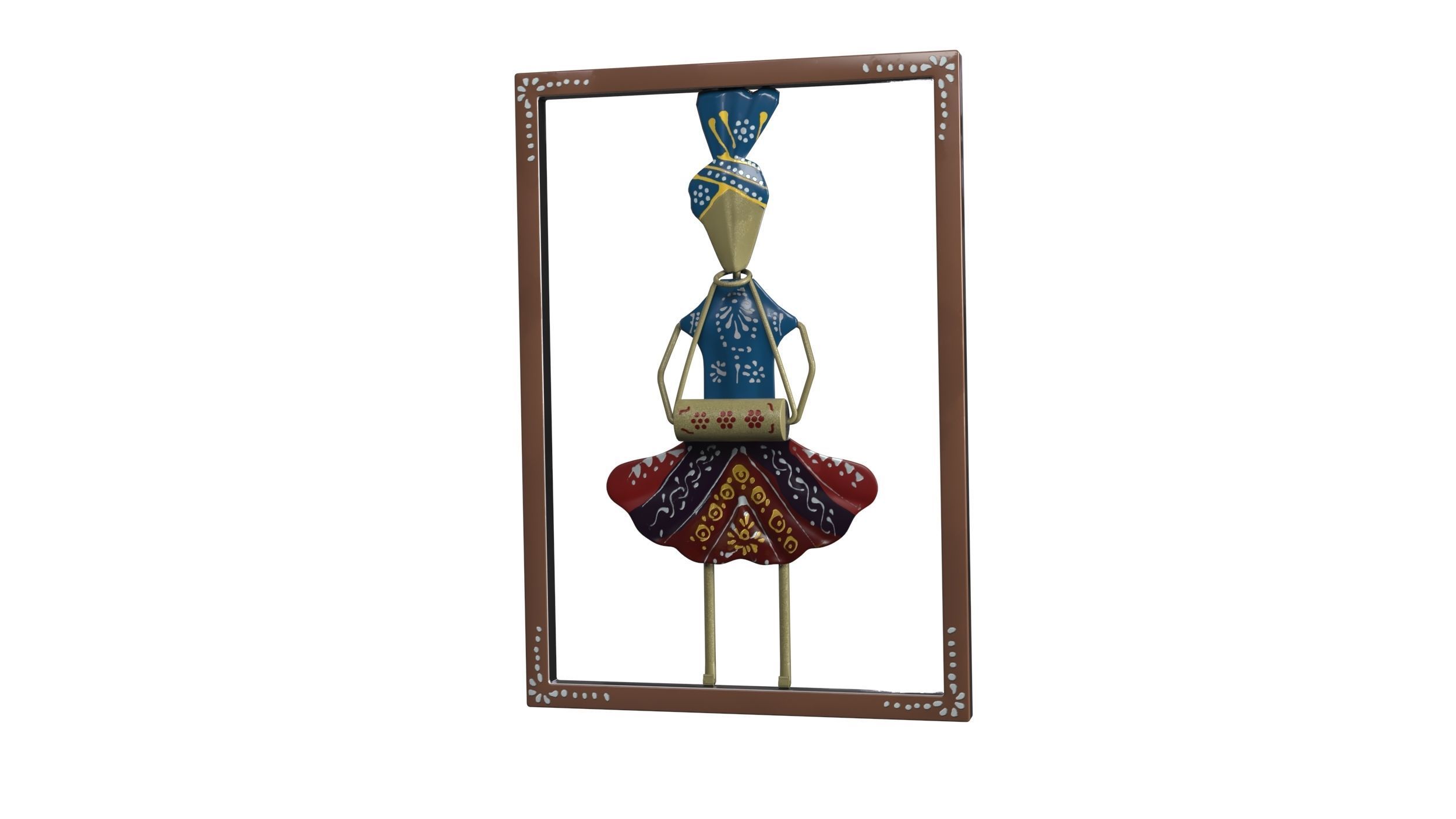 Wall Decorative Low-poly 3D model_9