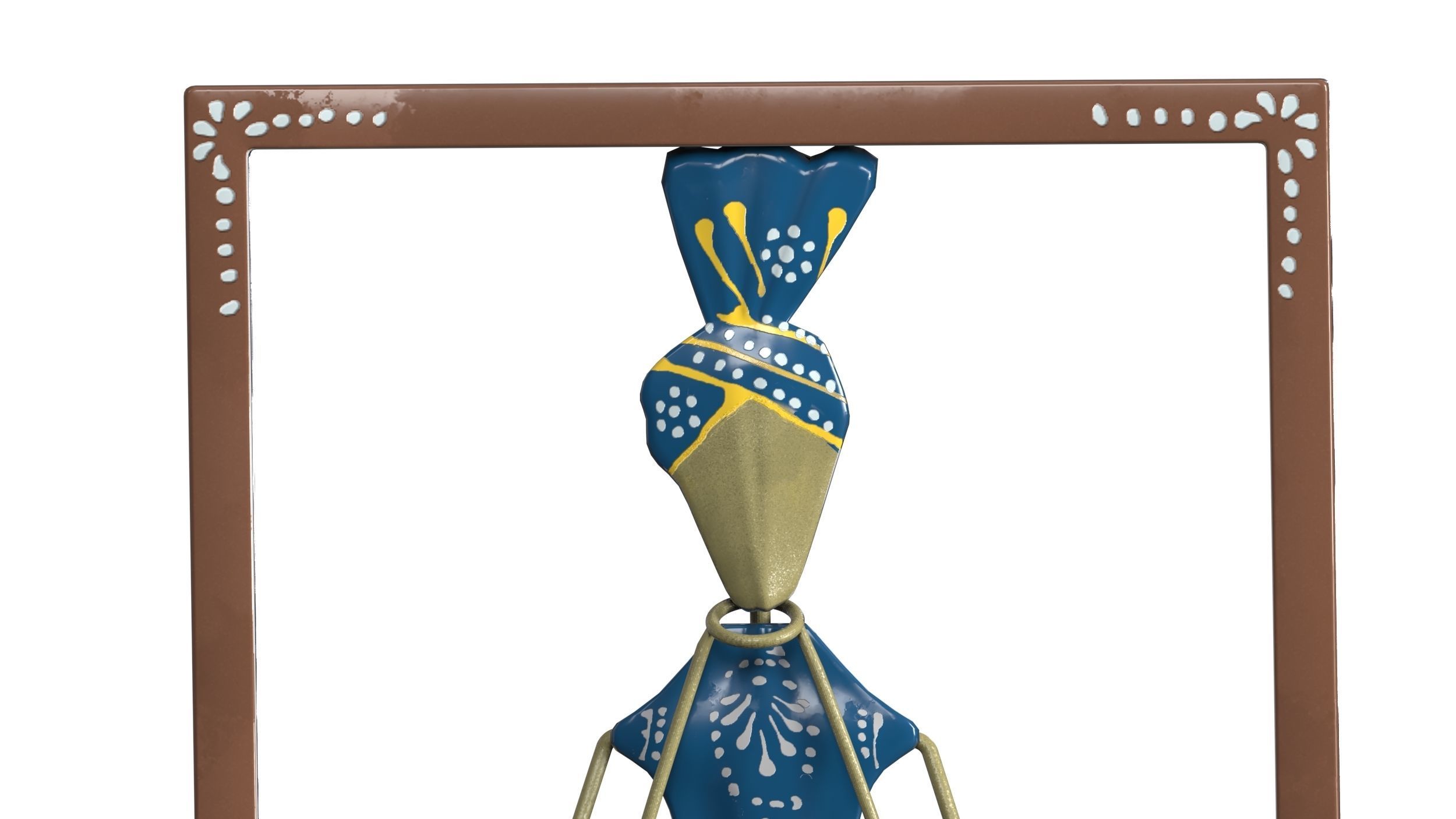 Wall Decorative Low-poly 3D model_16