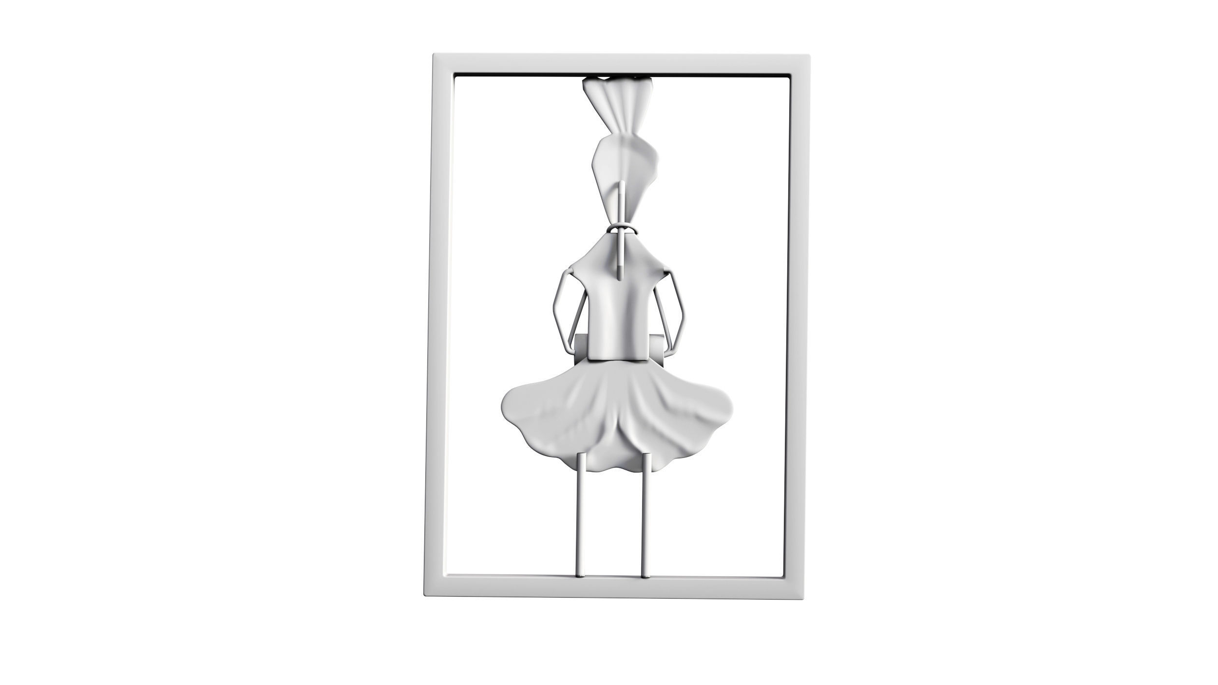 Wall Decorative Low-poly 3D model_19