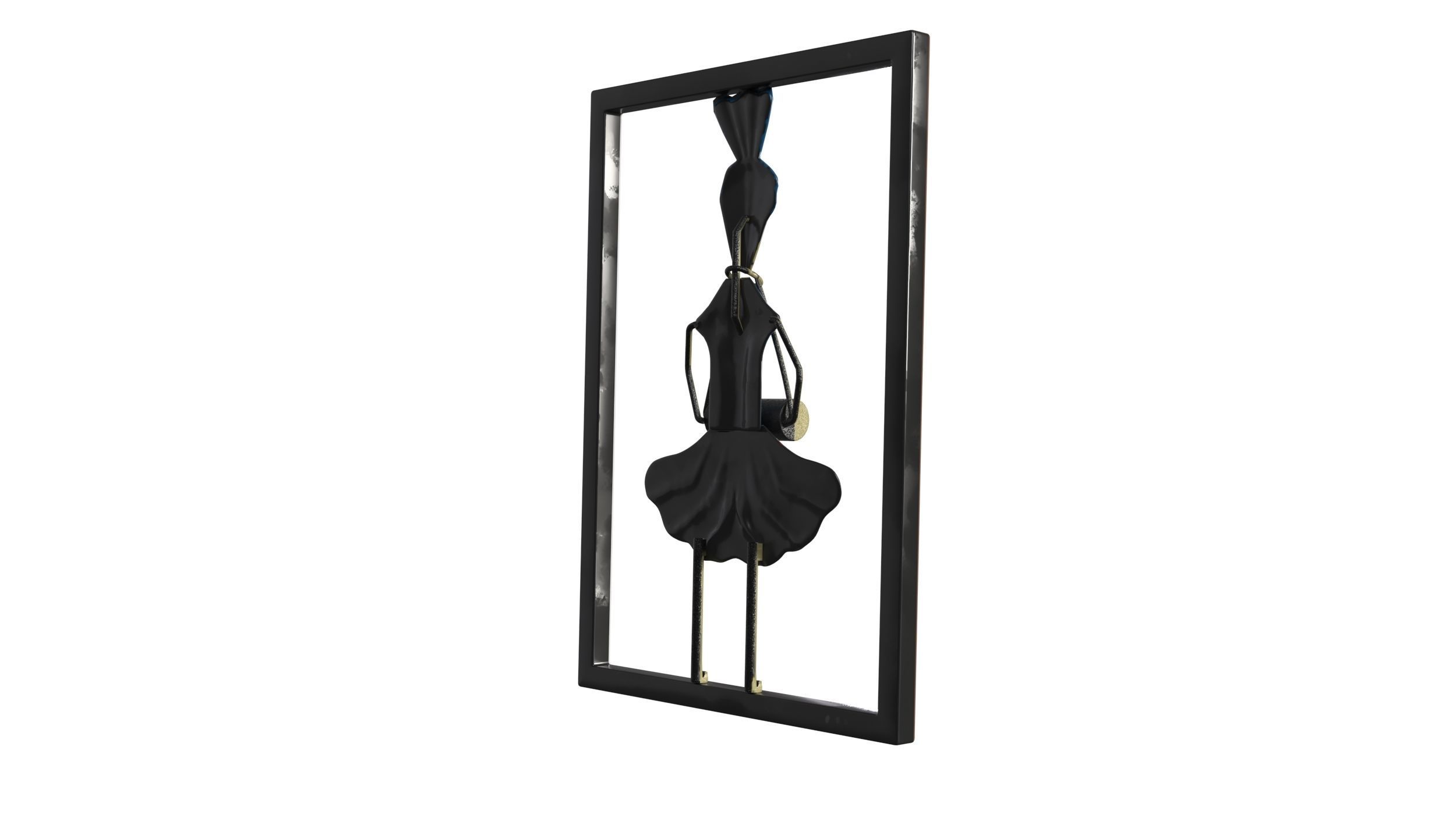 Wall Decorative Low-poly 3D model_4