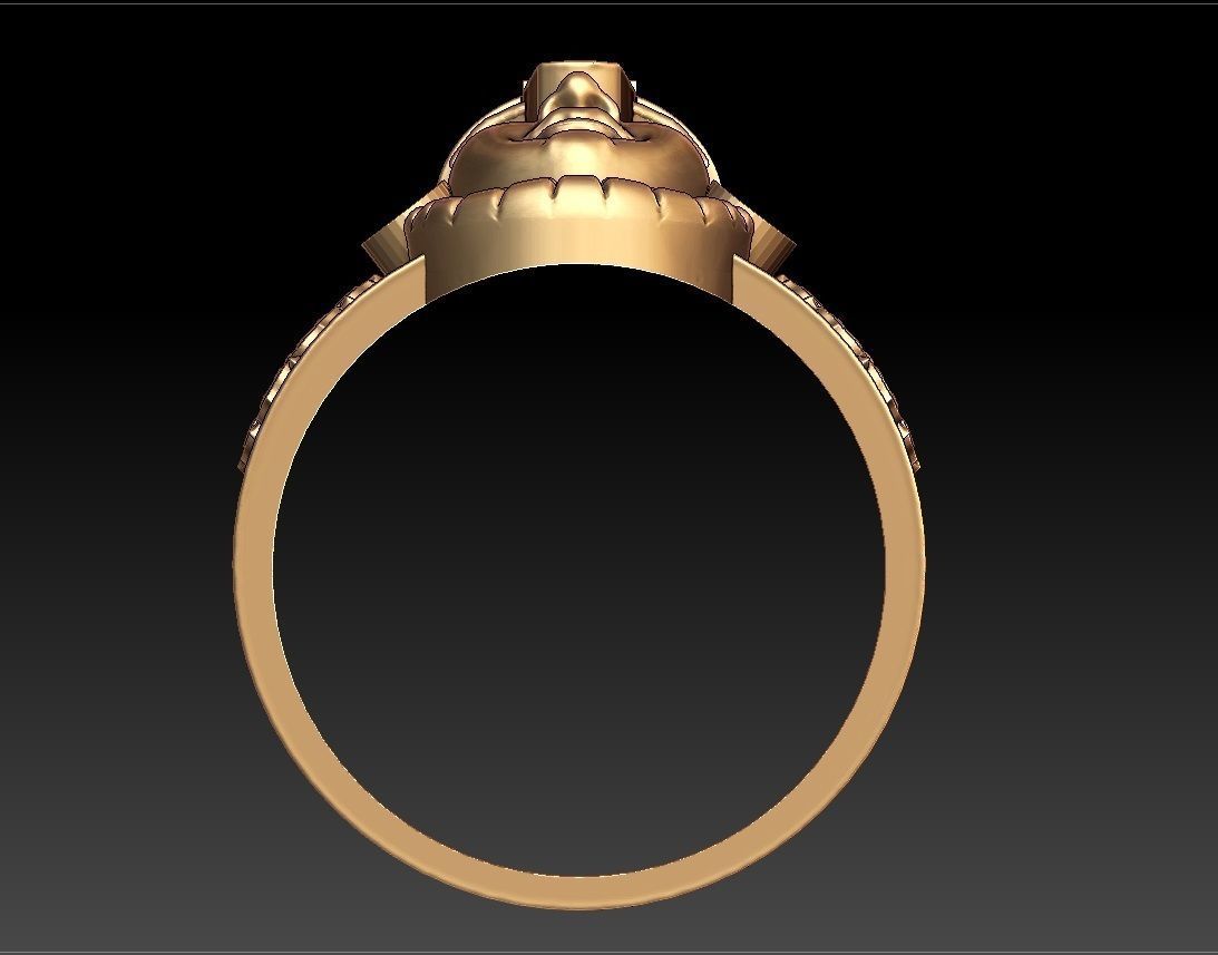 THIRUPATHI BALAJI RING 3D print model_4