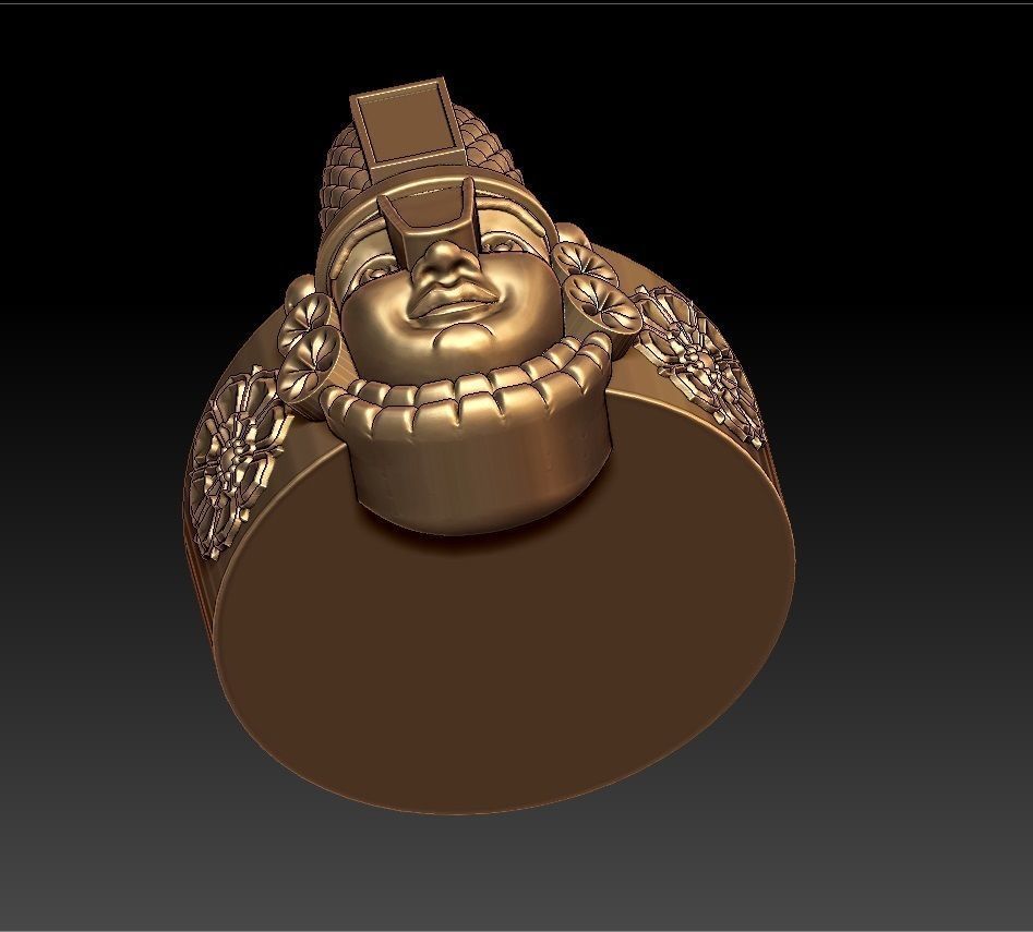 THIRUPATHI BALAJI RING 3D print model_8