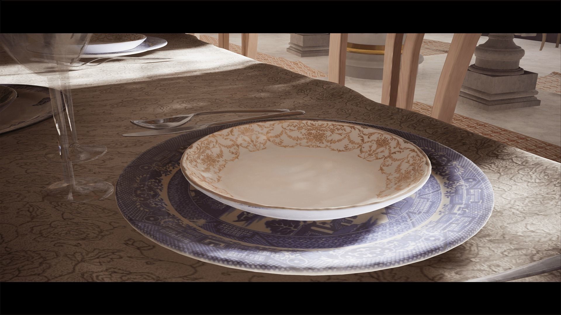 PalaceHall Low-poly 3D model_6