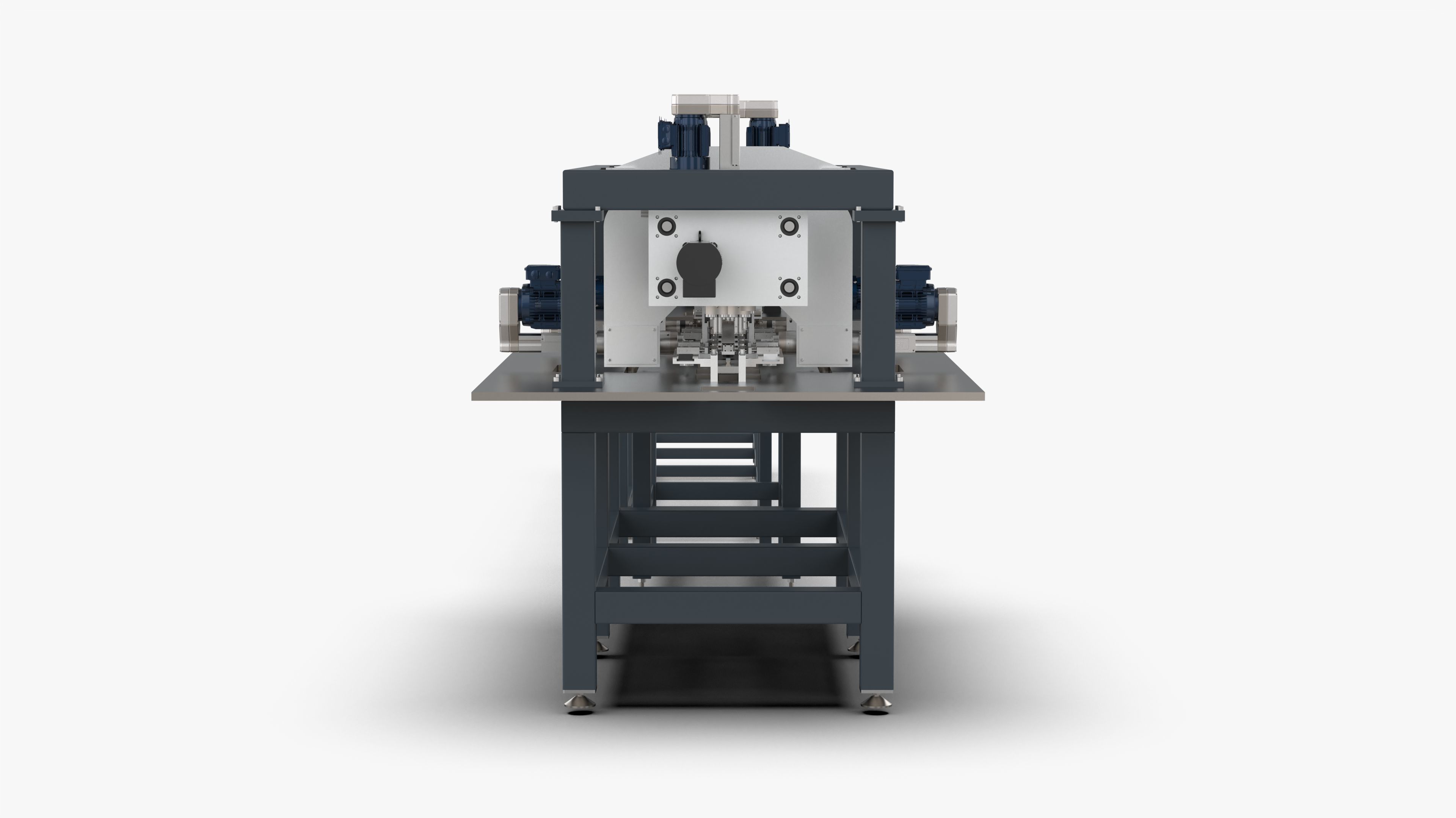 Square Tube Bar Feed Cutting Drilling and Tapping Machine 3D model_17