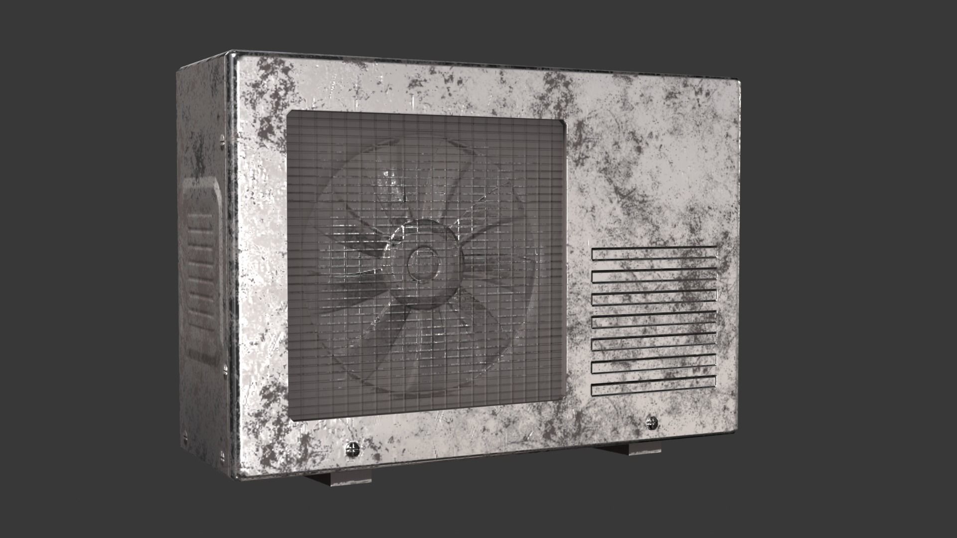 Air Conditioner collection Low-poly 3D model_5