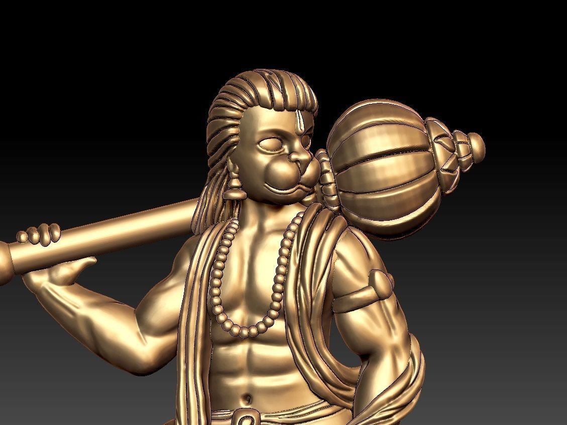 HUNUMAN PENDENT 3D print model_8