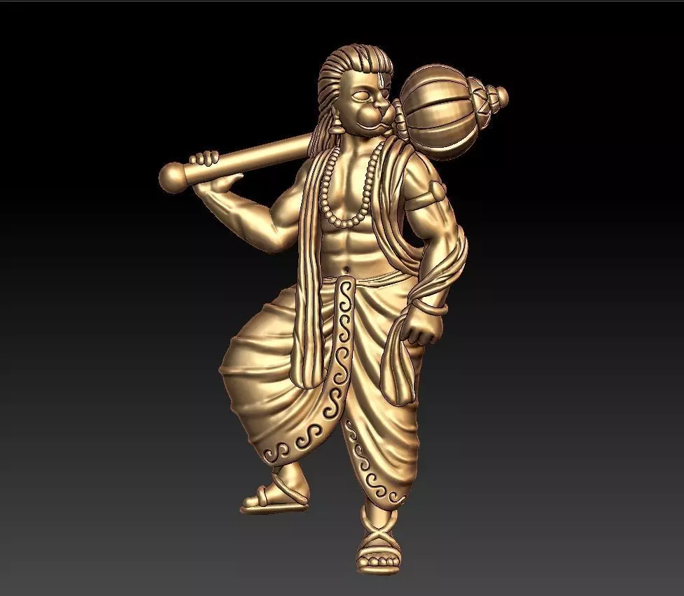 HUNUMAN PENDENT 3D print model_0