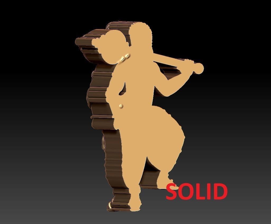 HUNUMAN PENDENT 3D print model_7