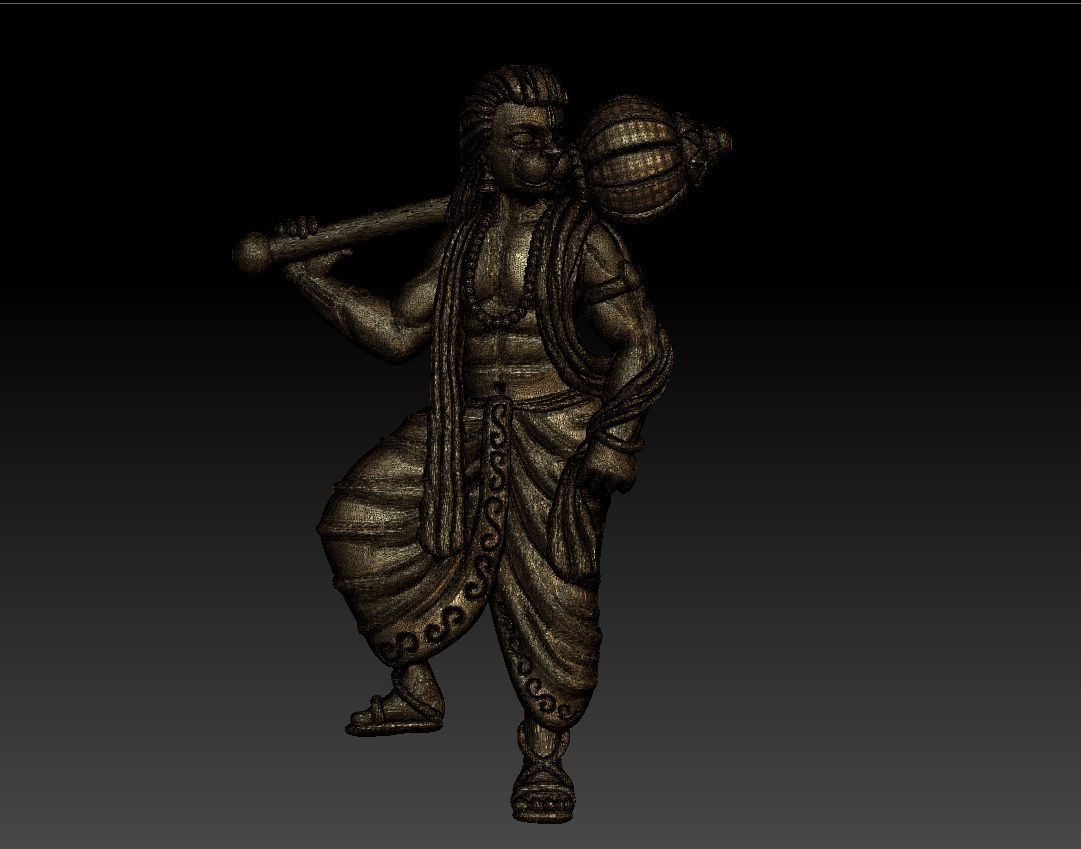 HUNUMAN PENDENT 3D print model_6