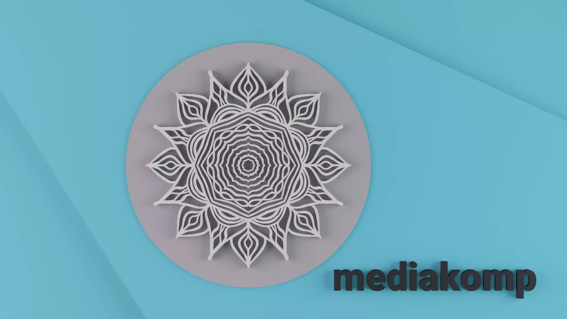 Stamp for pottery - mandala pattern handicraft Free 3D print model
