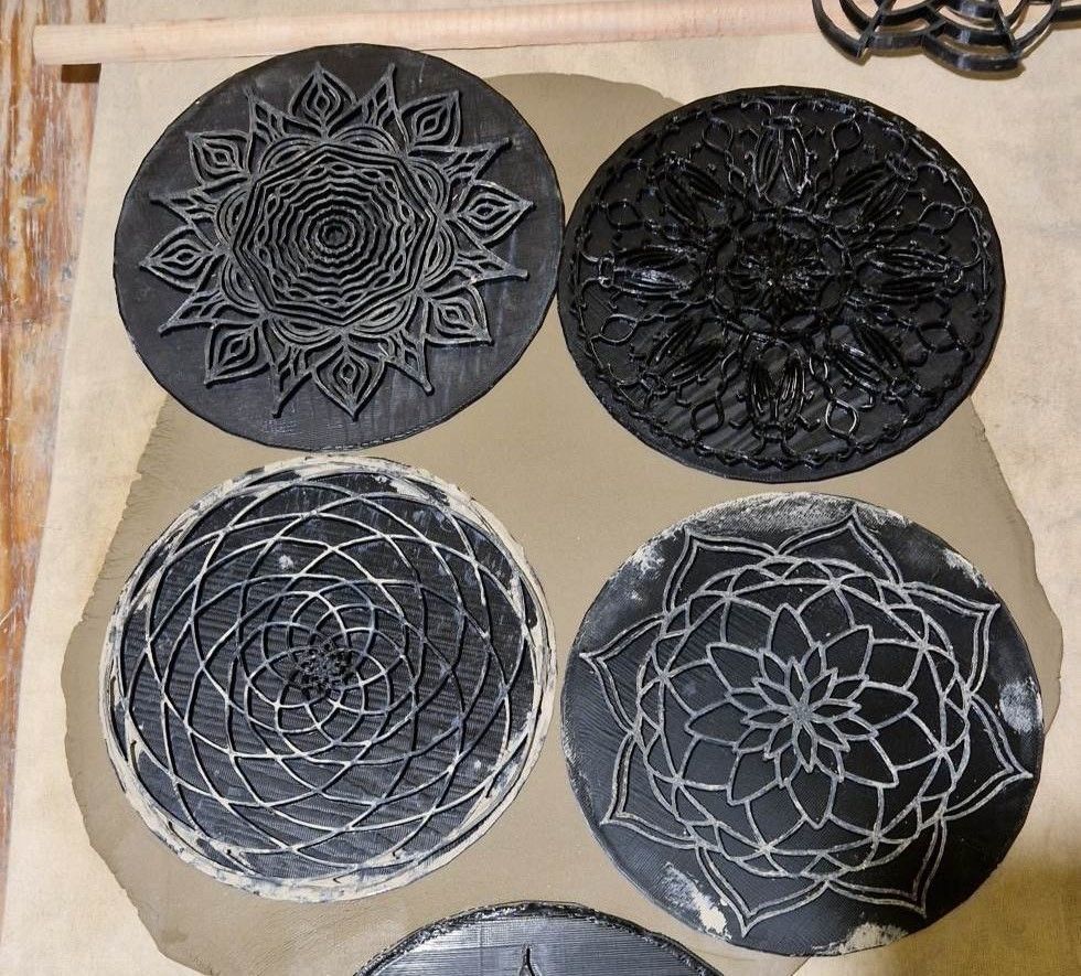 Stamps for pottery - mandala patterns set 3D print model_13