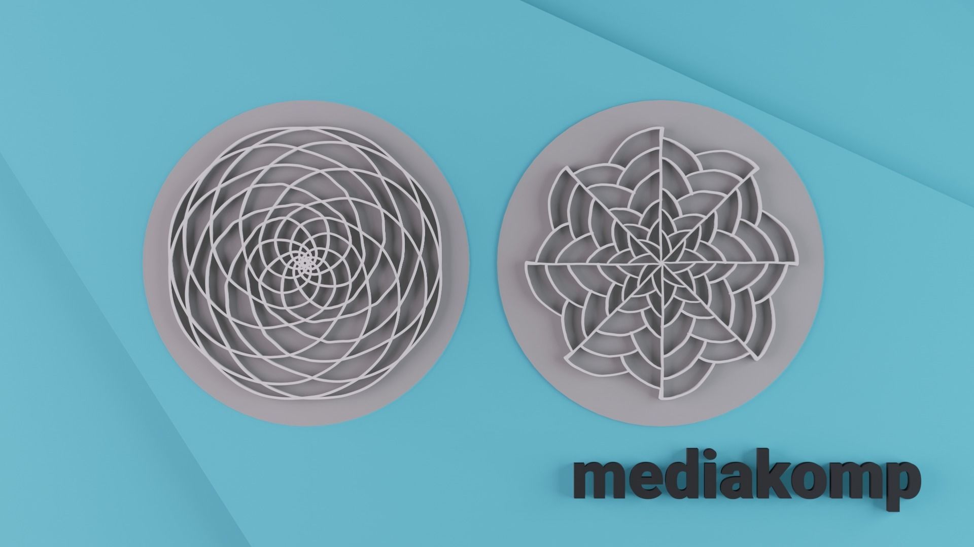 Stamps for pottery - mandala patterns set 3D print model_4