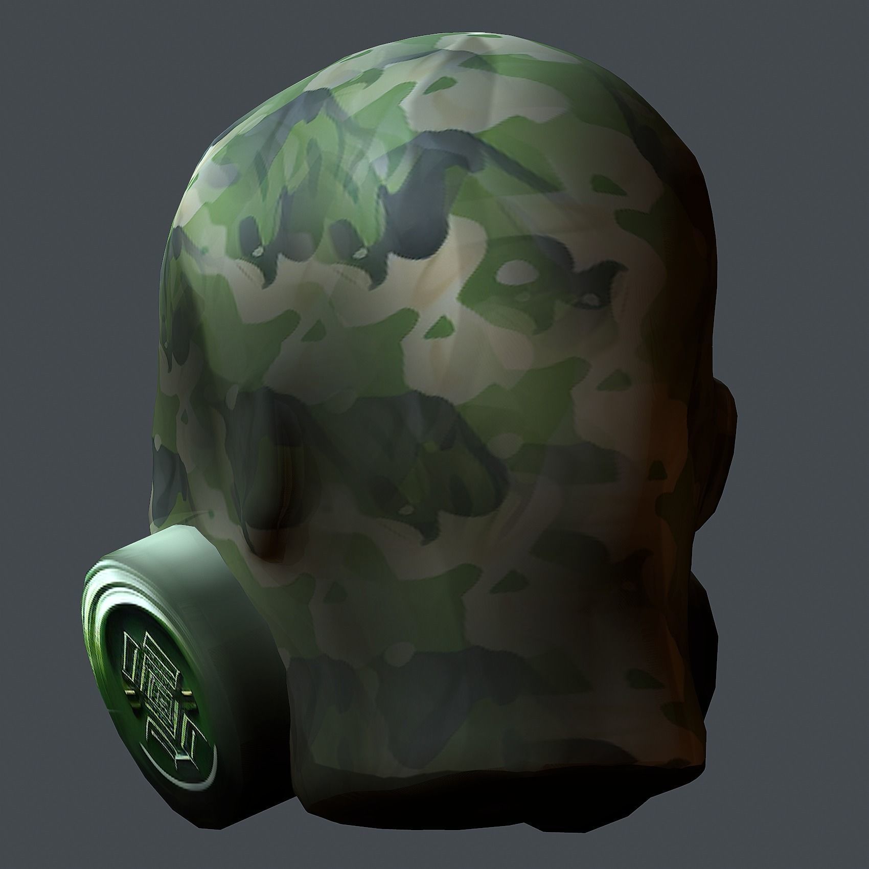 Helmet 3d model military combat Military Low-poly  Low-poly 3D model_6
