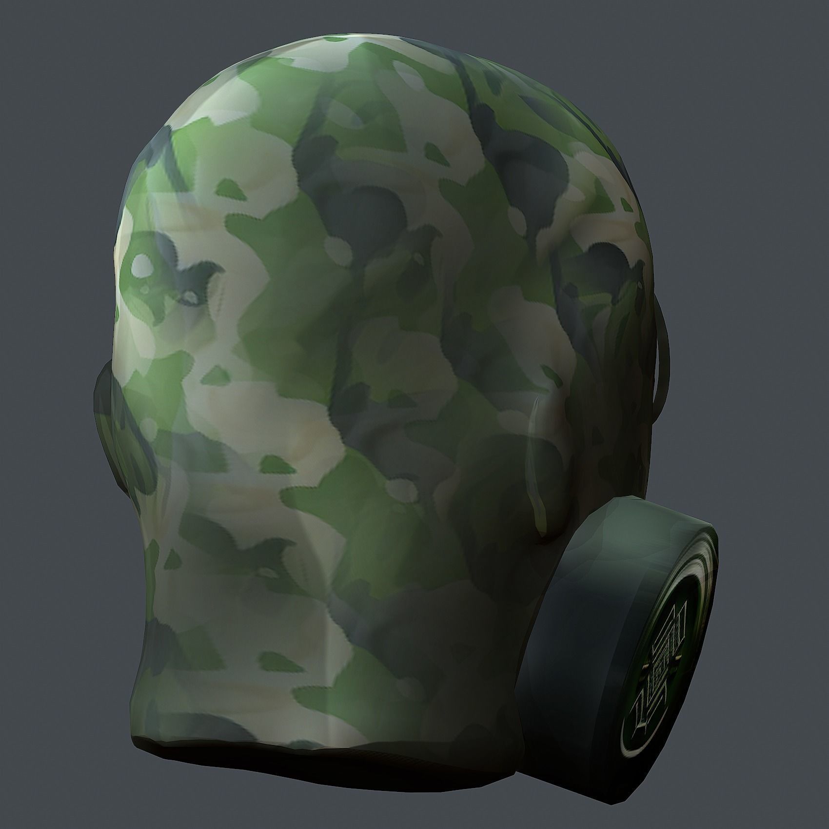 Helmet 3d model military combat Military Low-poly  Low-poly 3D model_9