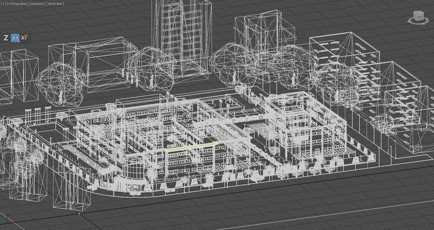 School-School Building-university building  3D model 3D model_2