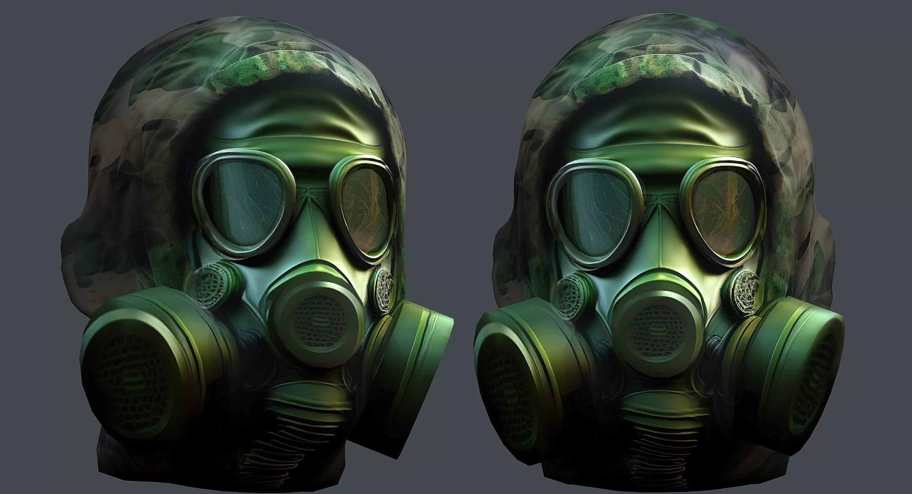 Helmet 3d model military combat Military Low-poly Low-poly 3D model_0