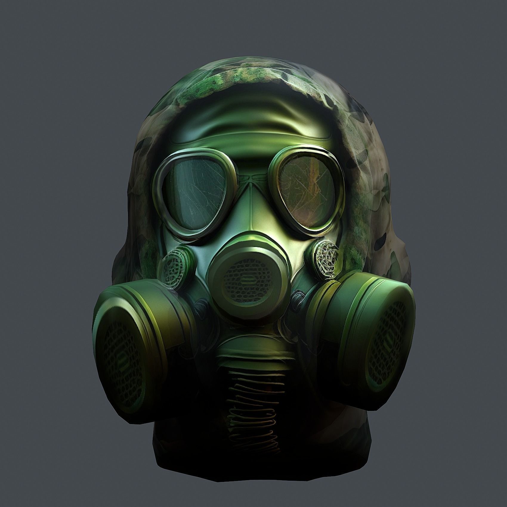 Helmet 3d model military combat Military Low-poly Low-poly 3D model_5