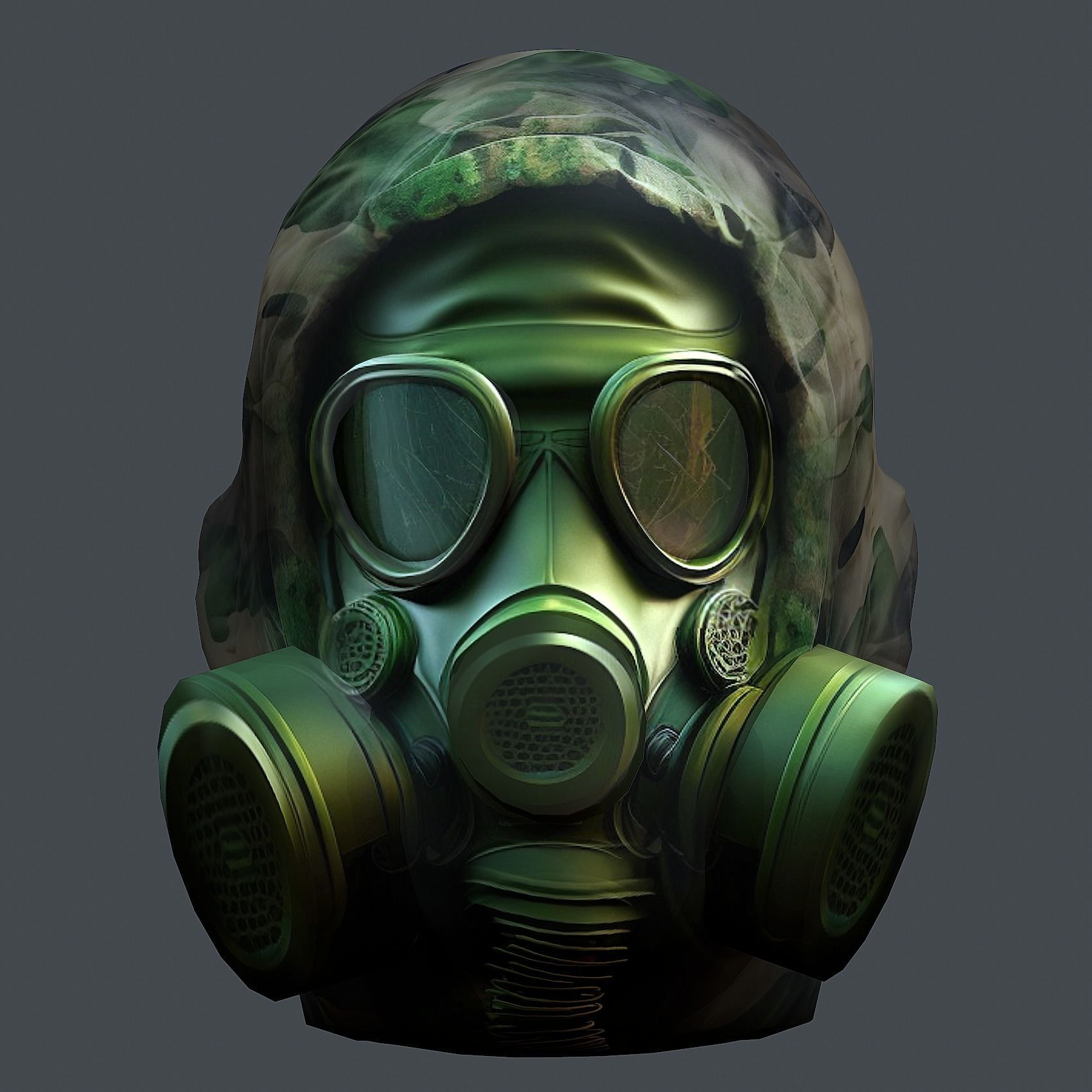 Helmet 3d model military combat Military Low-poly Low-poly 3D model_1