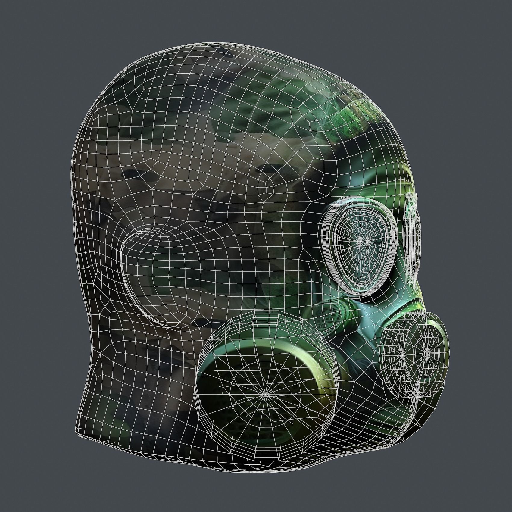 Helmet 3d model military combat Military Low-poly Low-poly 3D model_8