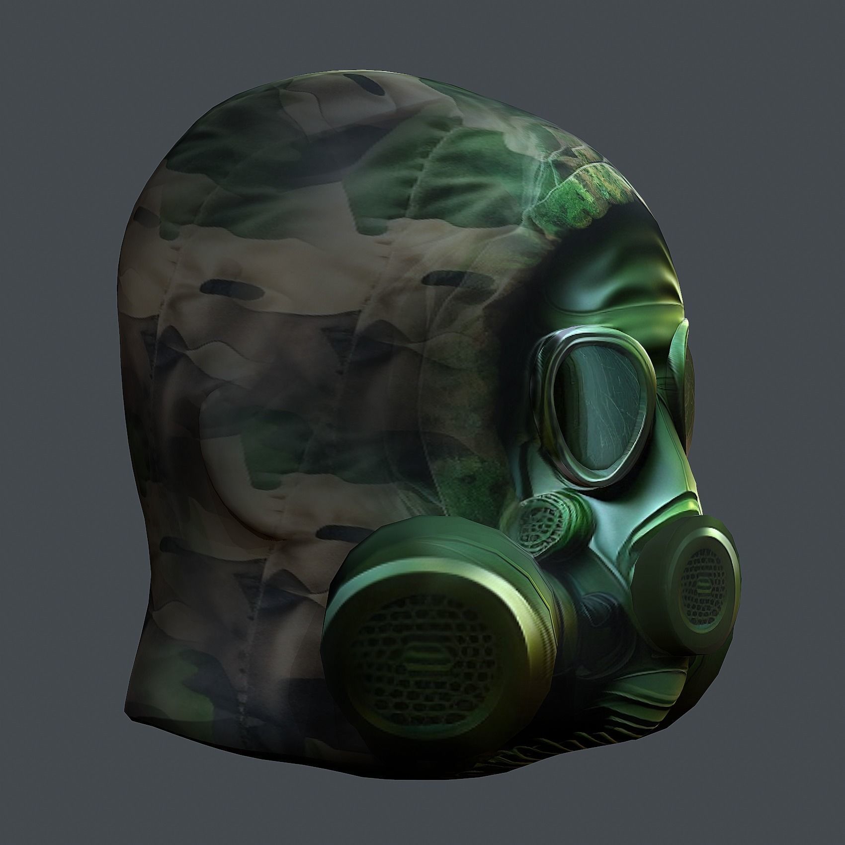 Helmet 3d model military combat Military Low-poly Low-poly 3D model_6