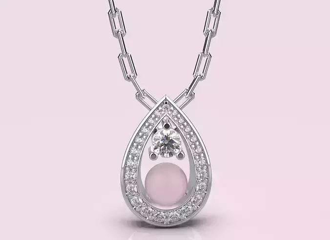 Fashion Chaumet pendant   3dm file ready for printing stl format