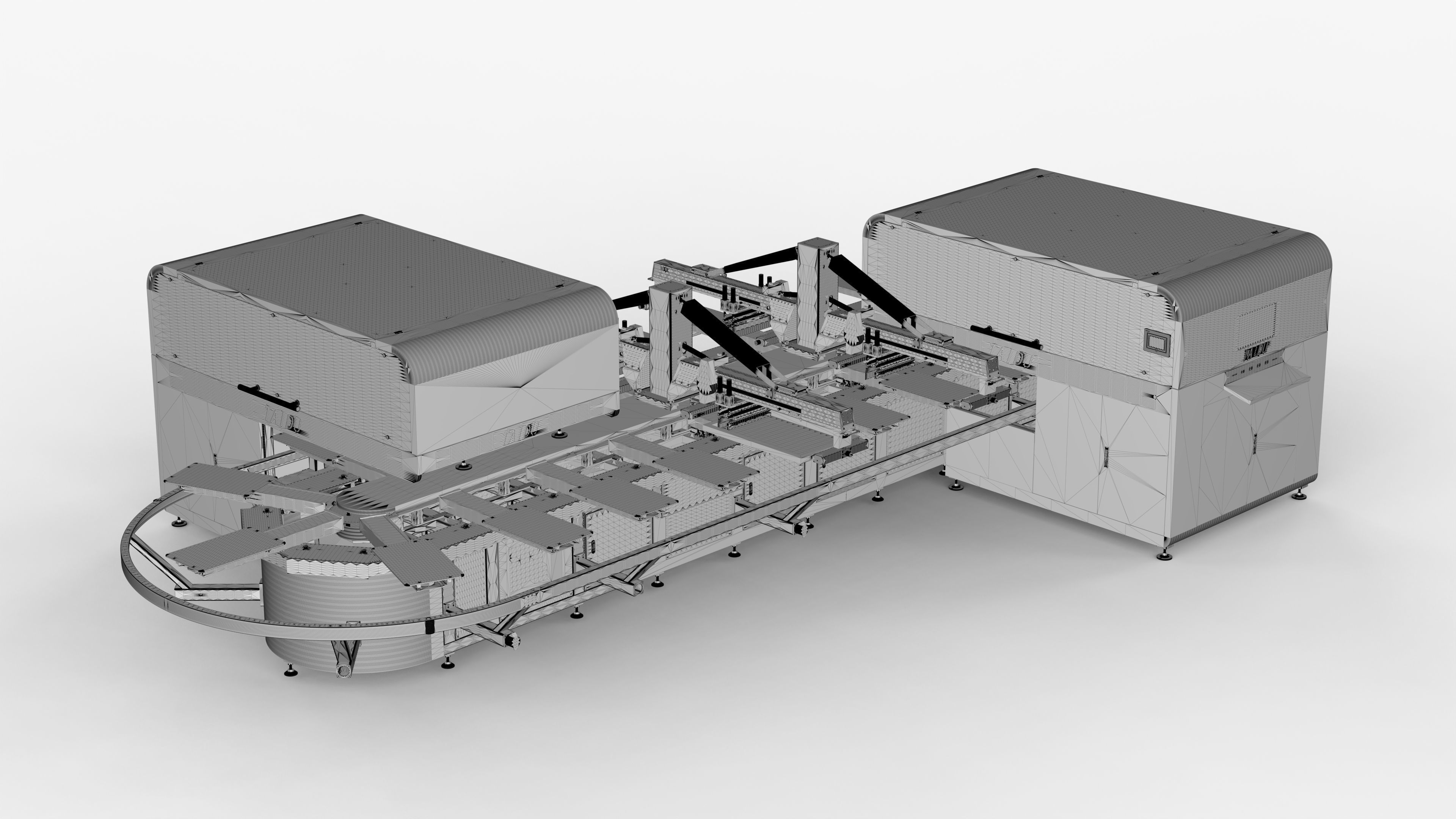 Fully Automatic 24 Station Oval Printing Machine 3D model_16