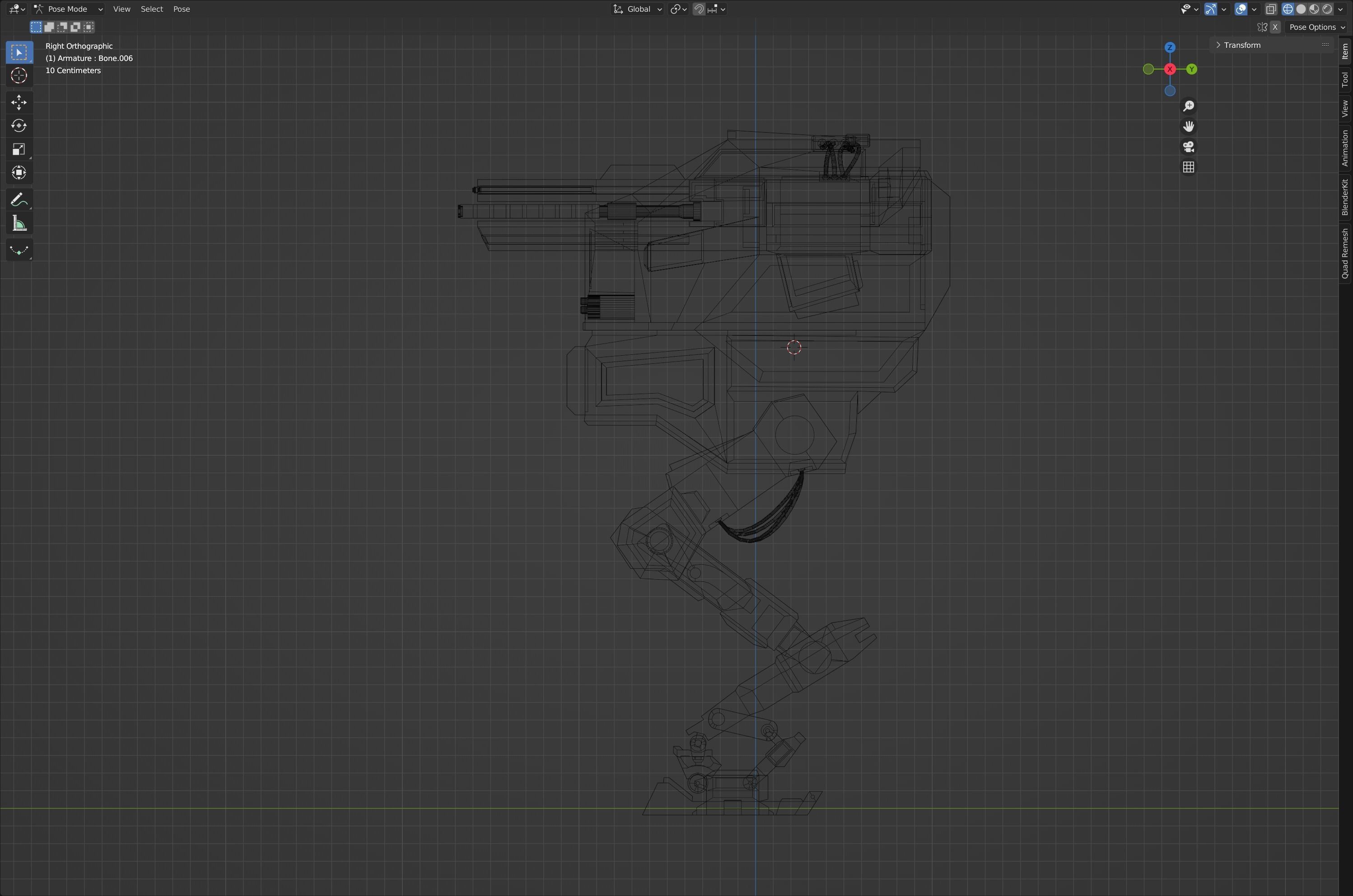 Model of Red Lowpoly Japan Mech EDITABLE Low-poly 3D model_13