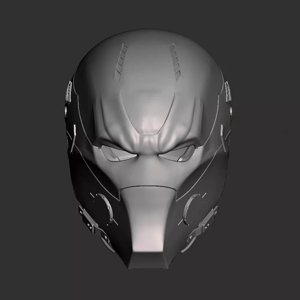 Red Hood Helmet 3D Model Ready to Print STL 3D print model_0