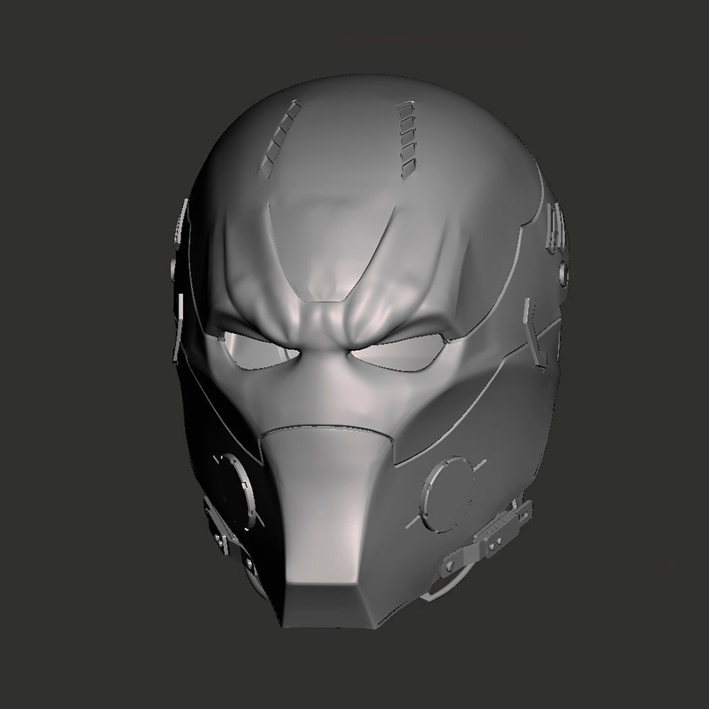 Red Hood Helmet 3D Model Ready to Print STL 3D print model_3