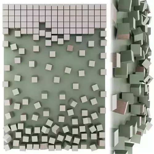Wooden panel 3D model
