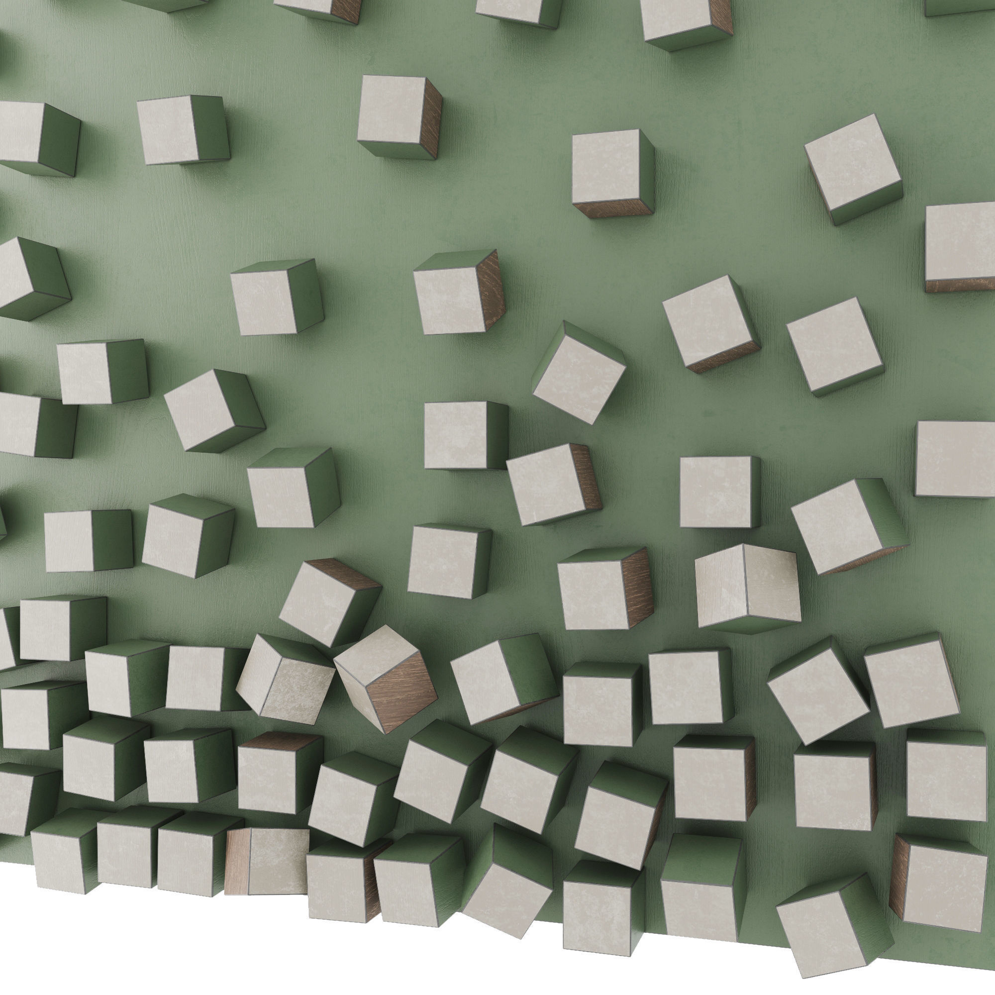 Wooden panel 3D model_5