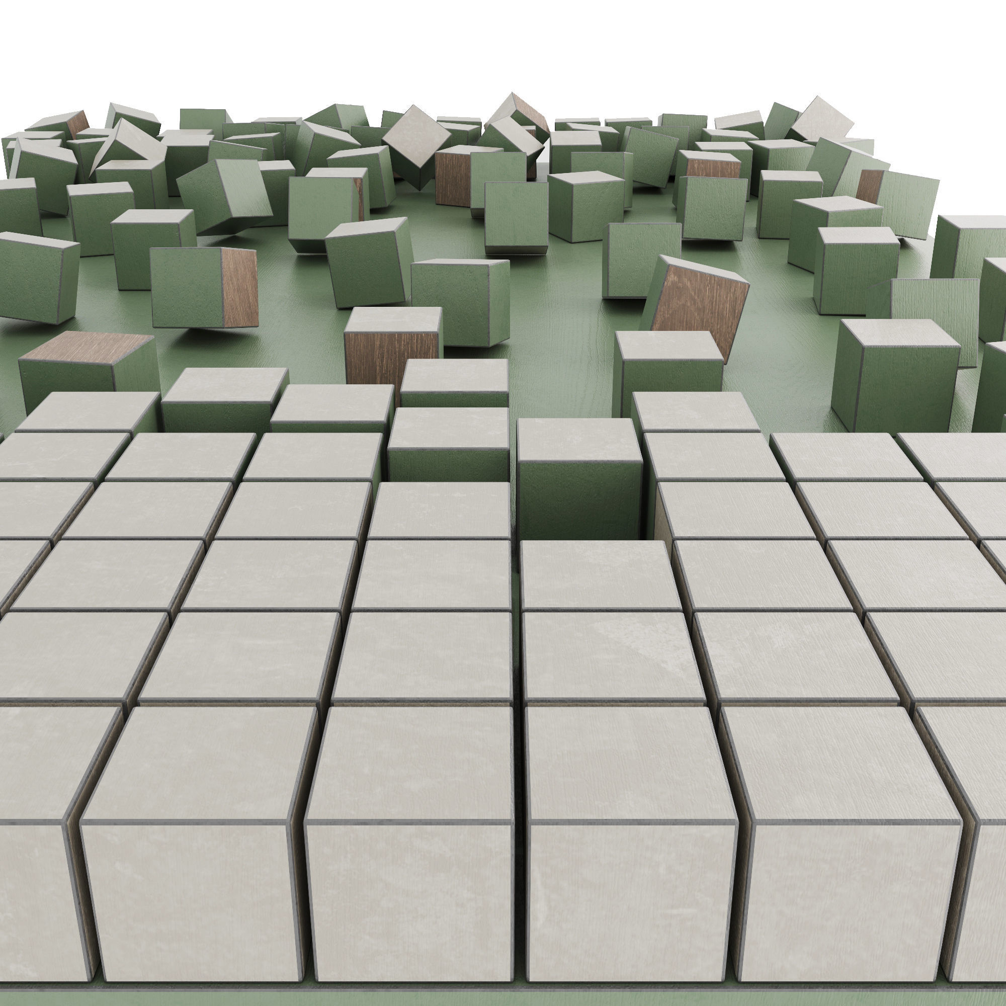 Wooden panel 3D model_6