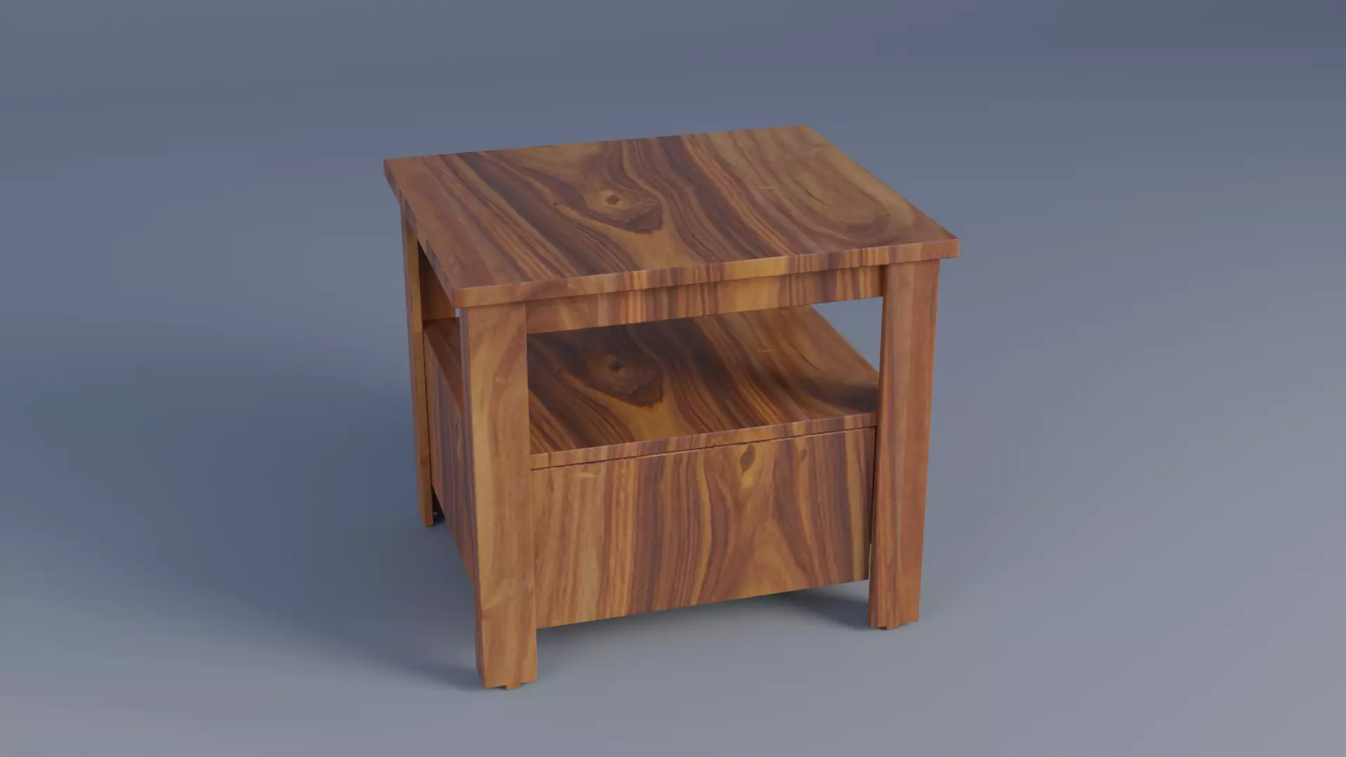 Side Table Low-poly 3D model_0