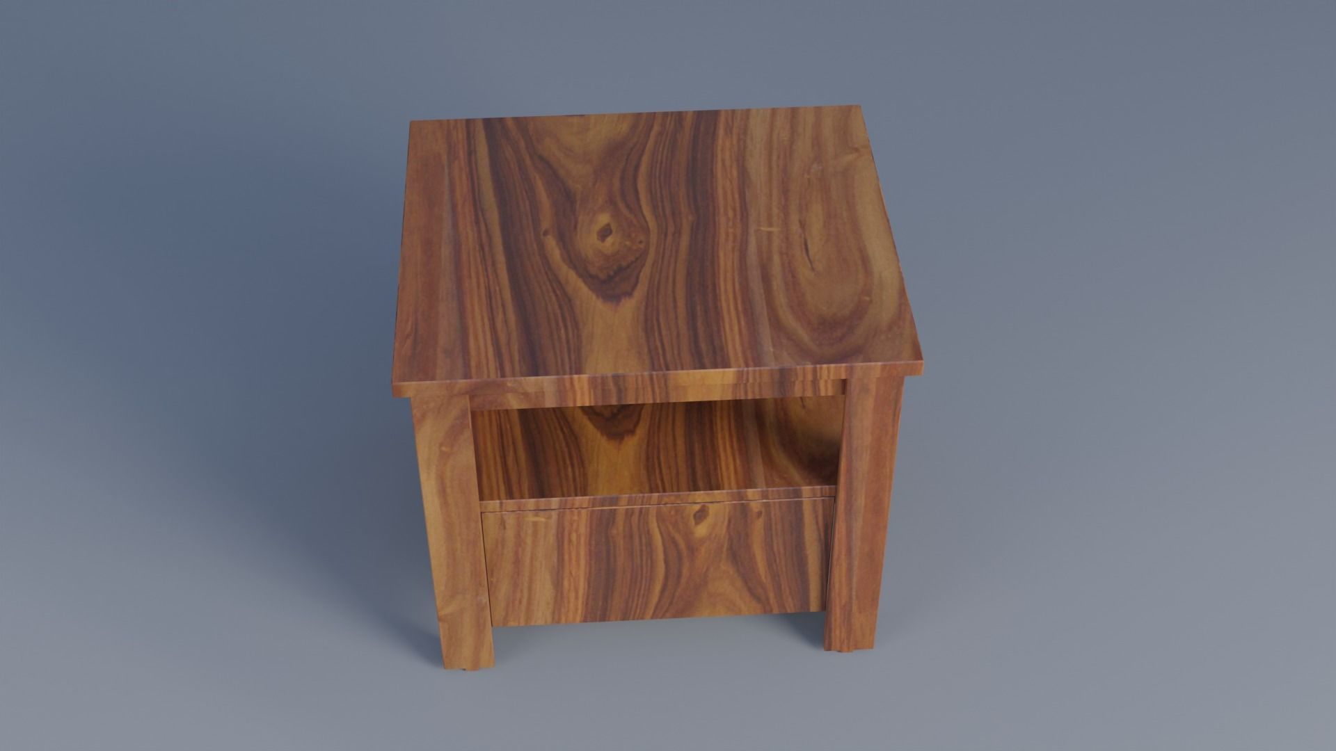 Side Table Low-poly 3D model_1