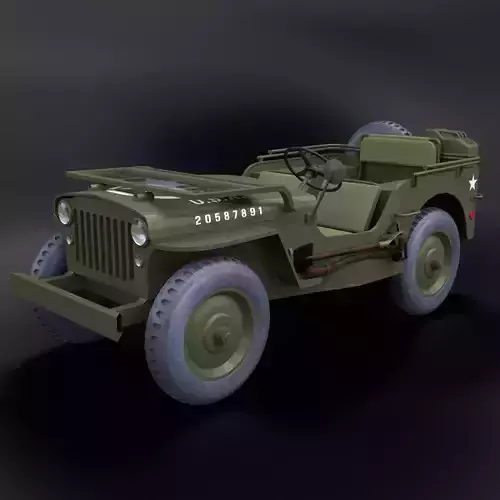 US WWII 1944 Ford GPW Jeep Rigged
