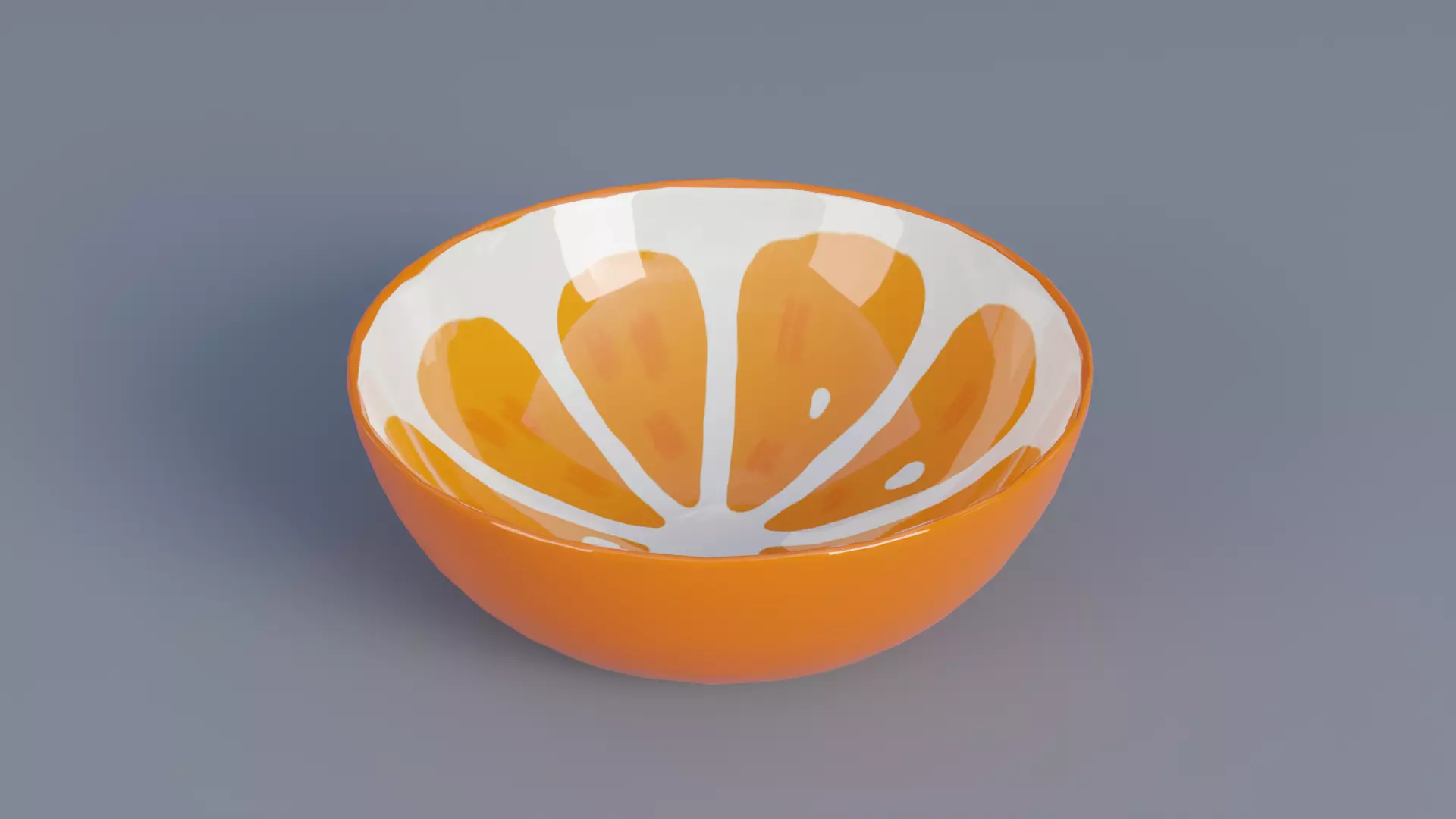 Bowl 3D low poly Low-poly 3D model