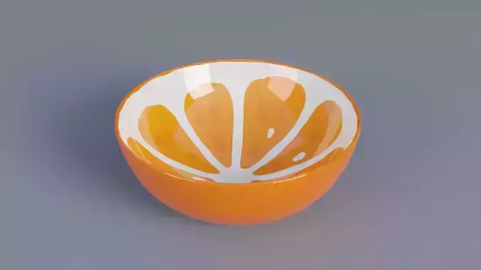Bowl 3D low poly