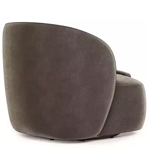 blanc lisette swivel armchair 3D model 5
