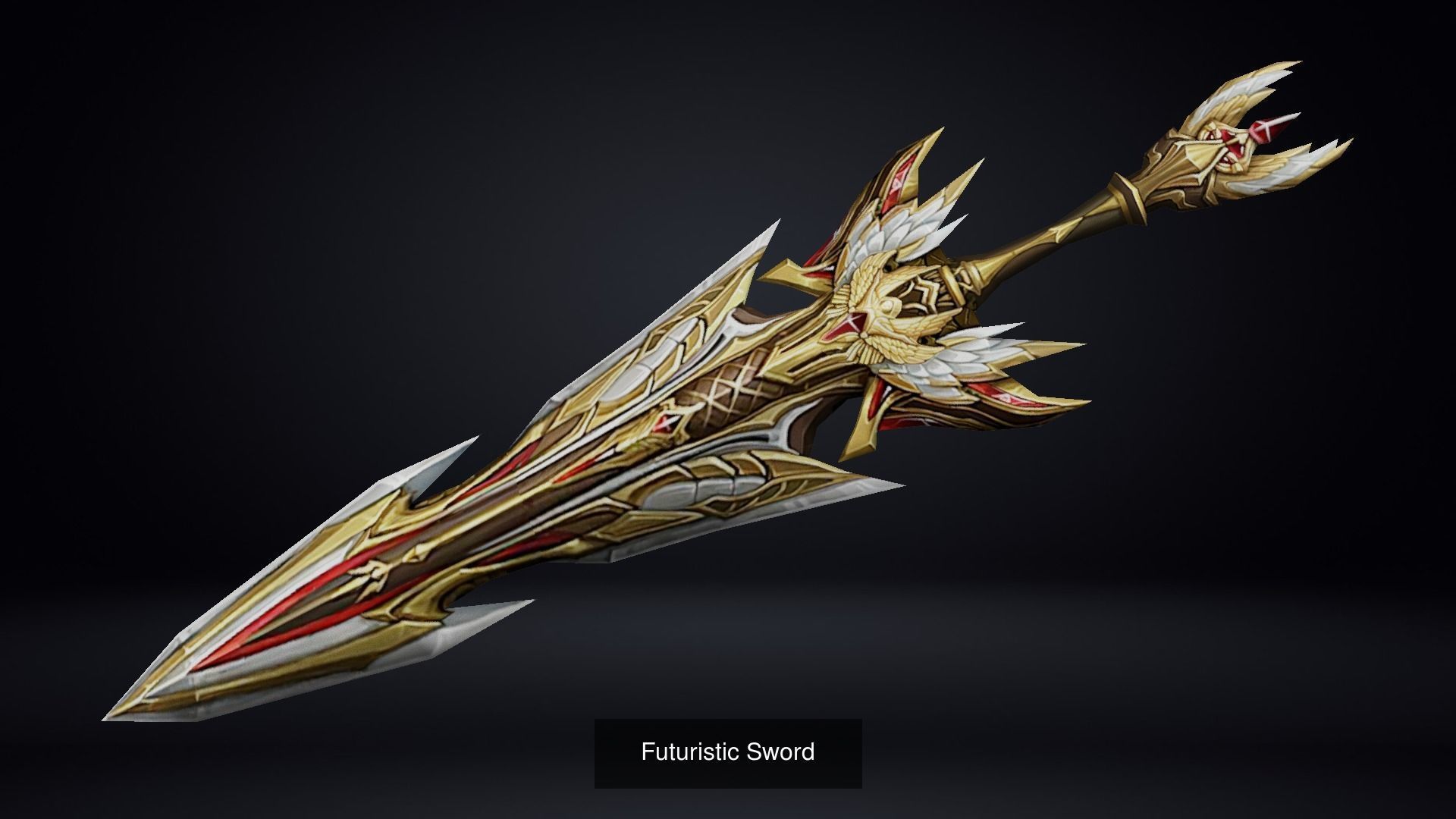 16 piece Sword Pack 3D Model Collection_3
